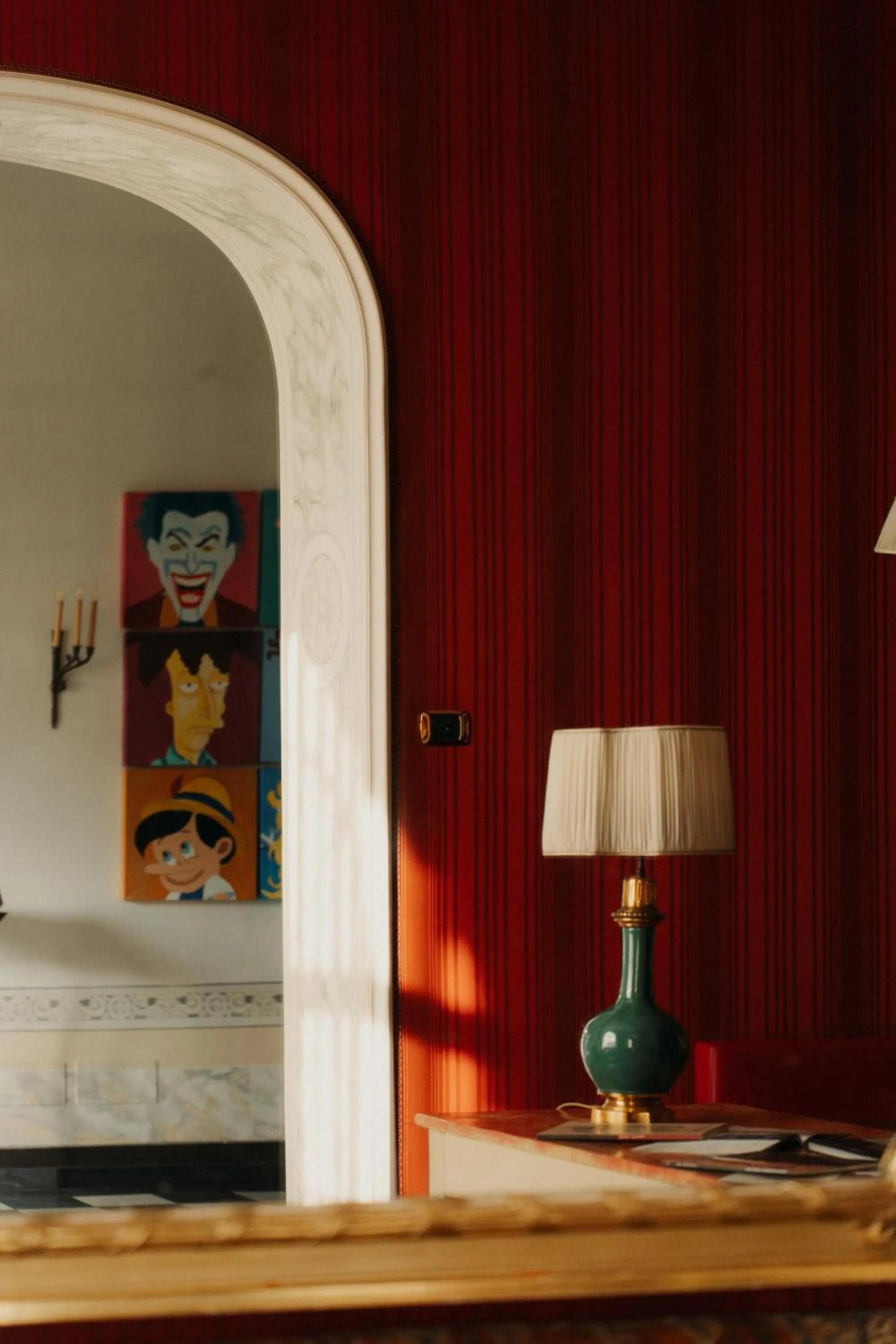 Decorative detail in Hotel Palazzo Guiscardo Pietrasanta