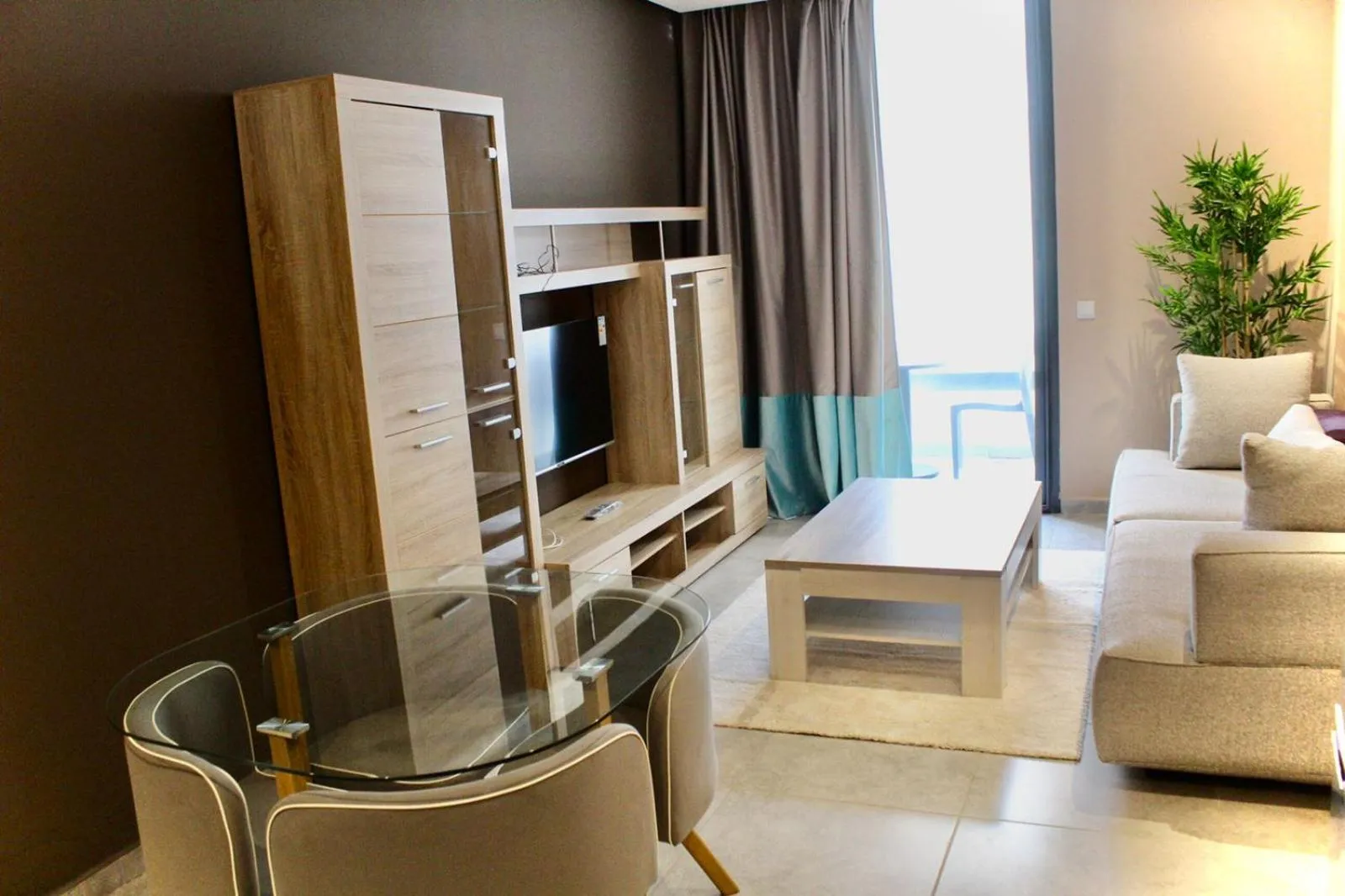 Seating area in Atlas-Résidence by Rent-Inn