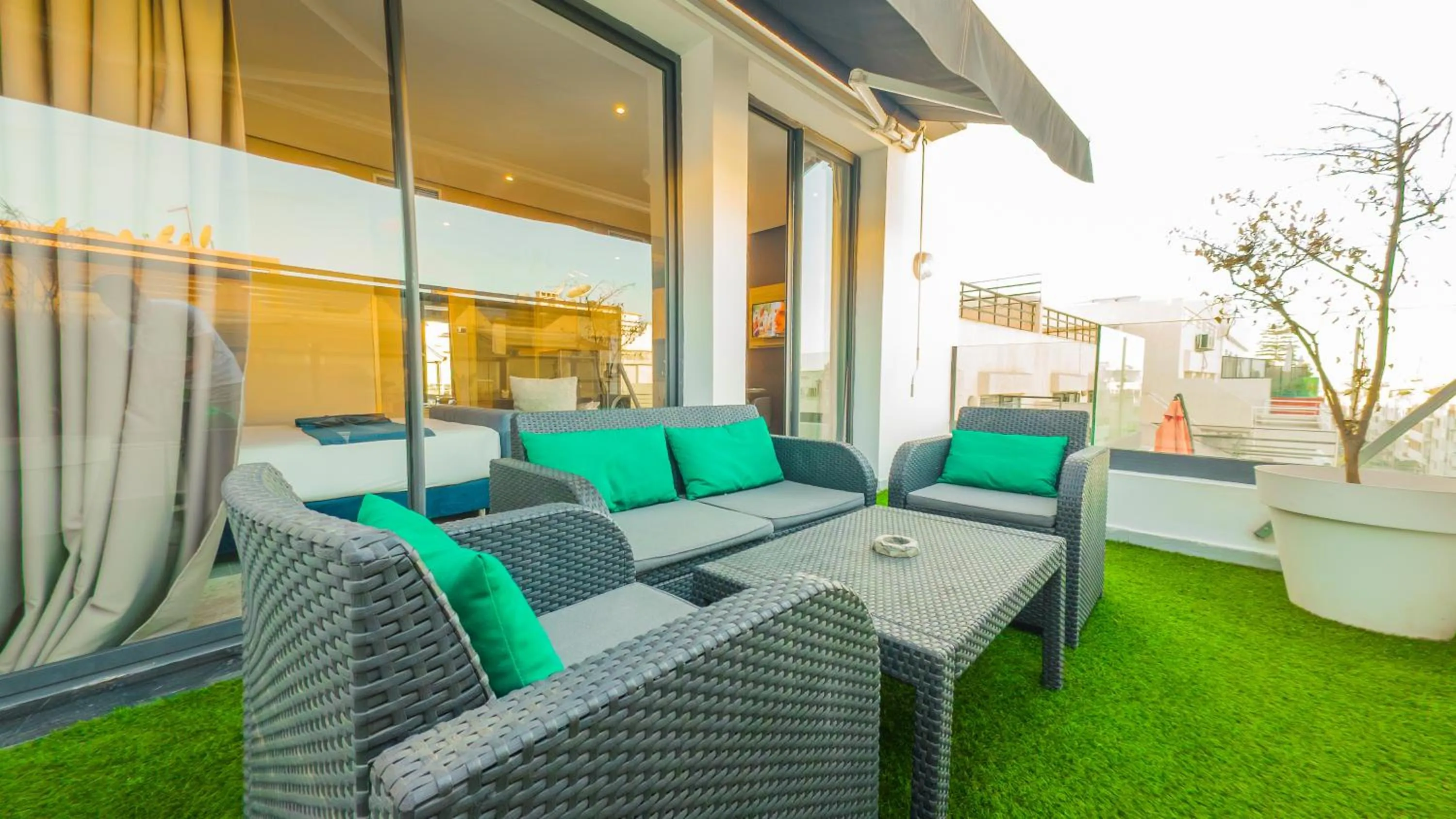 Patio in Atlas-Résidence by Rent-Inn