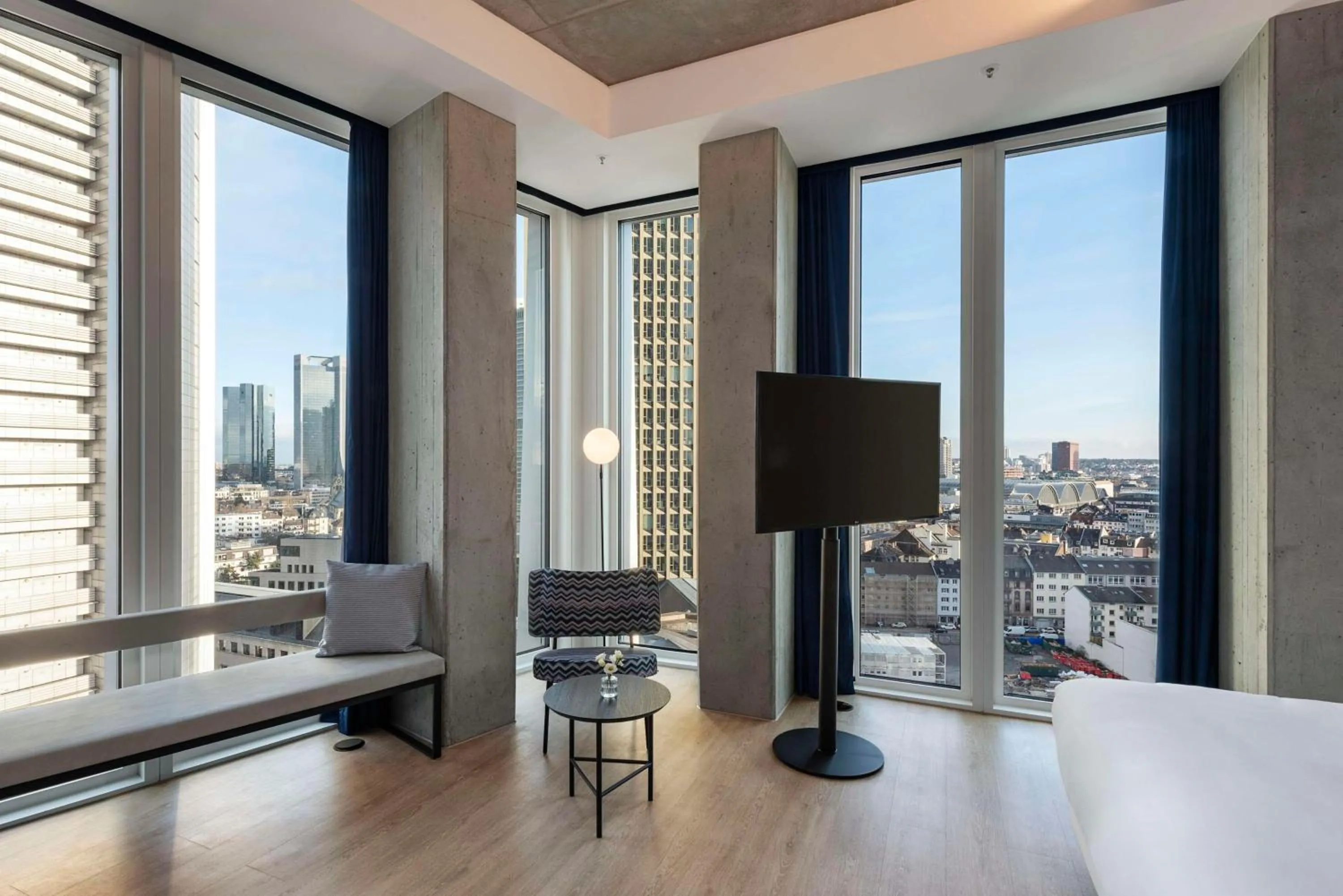 Bedroom in nhow Frankfurt