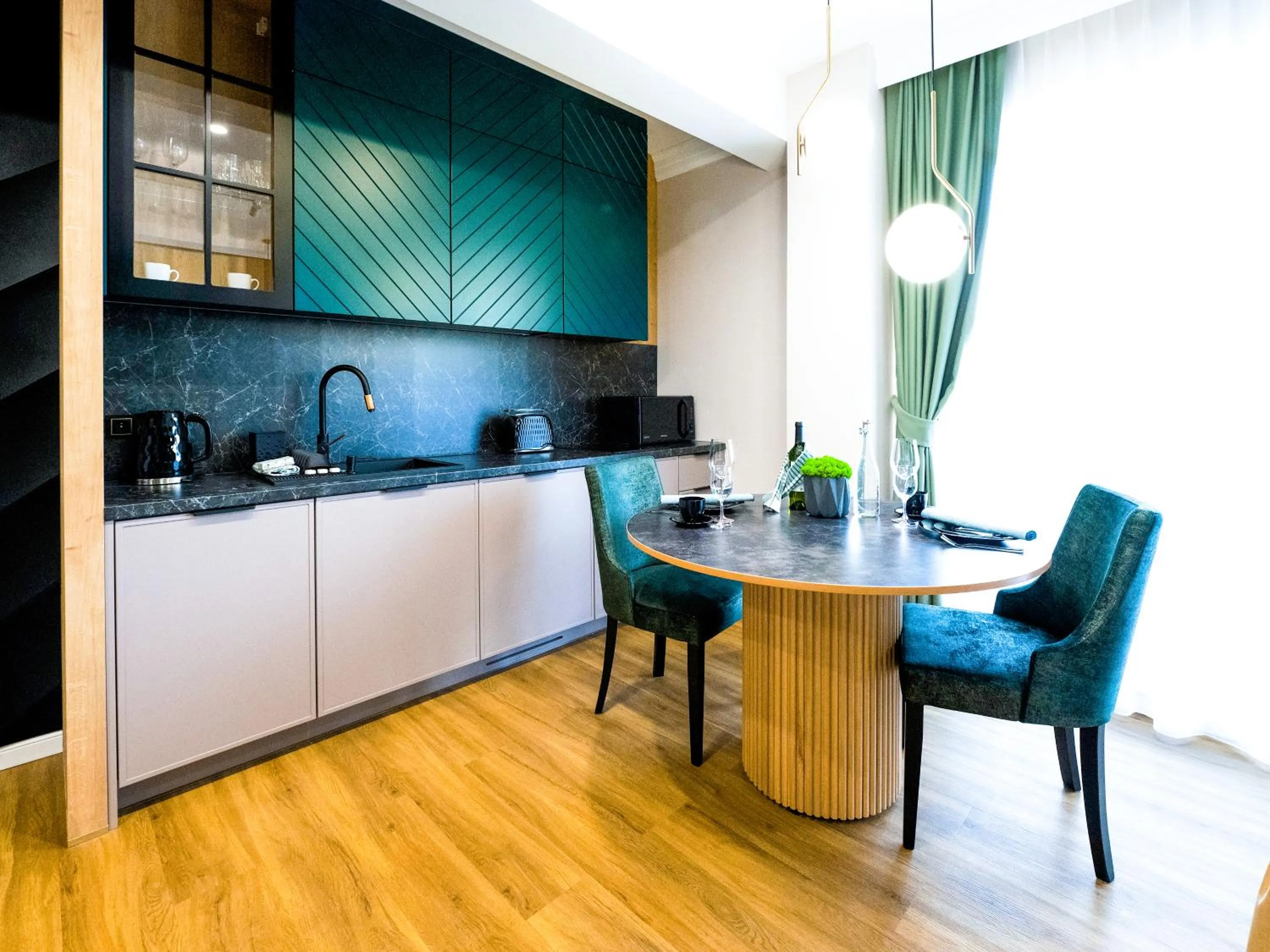 Coffee/tea facilities in Aparthotel Green Concrete