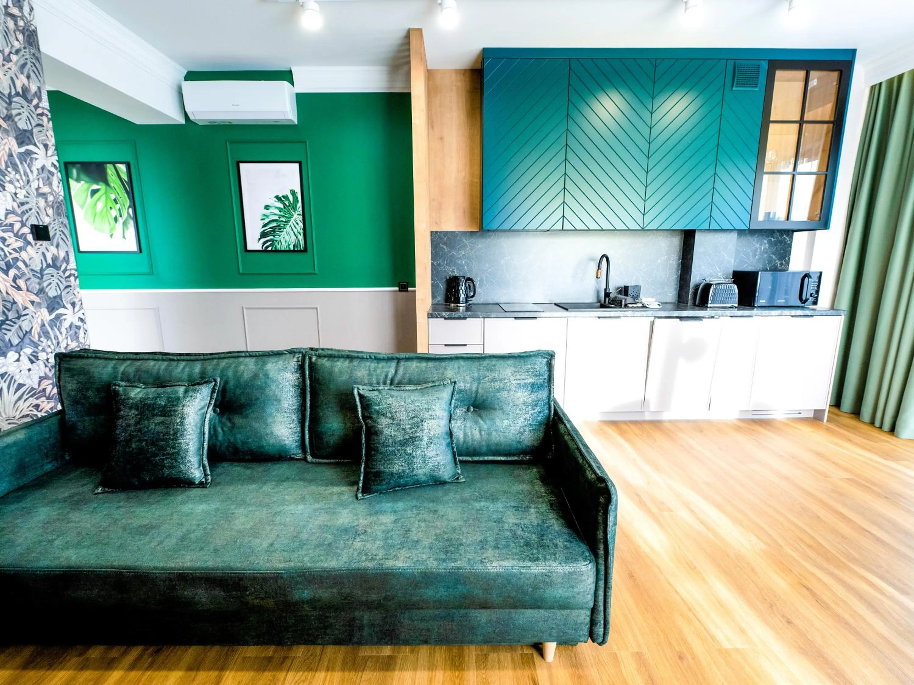 Coffee/tea facilities in Aparthotel Green Concrete