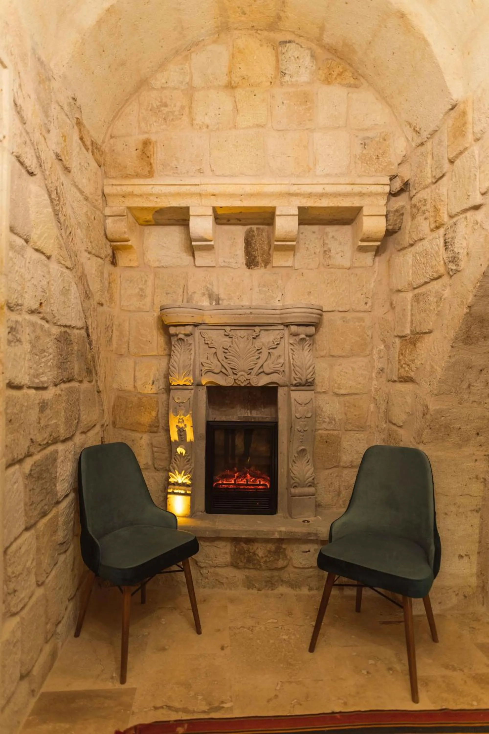 Living room in Solo Cave Suites