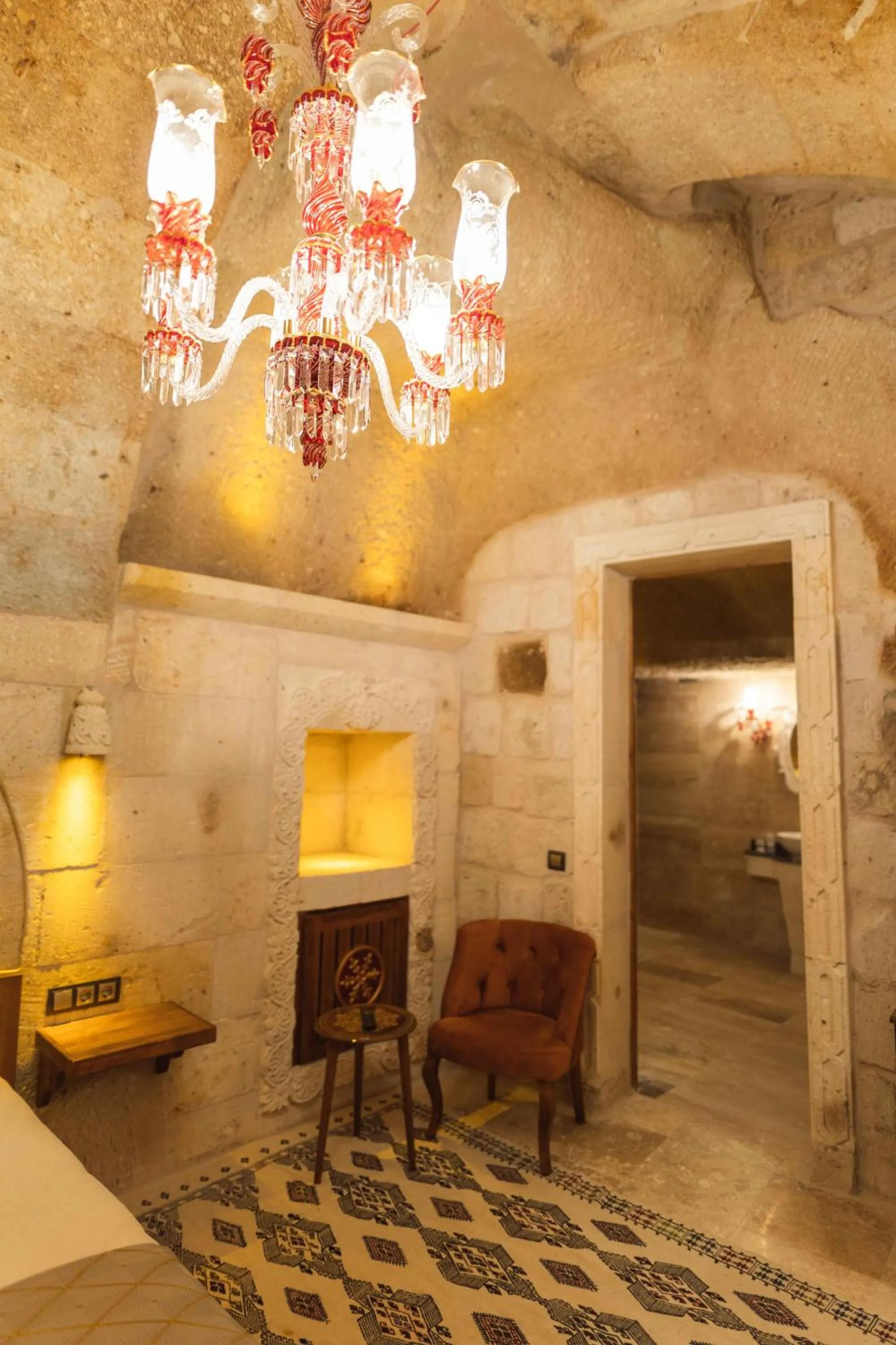 Living room in Solo Cave Suites