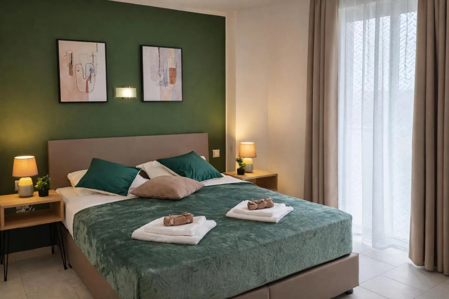 Bed in Secret Garden Hotel