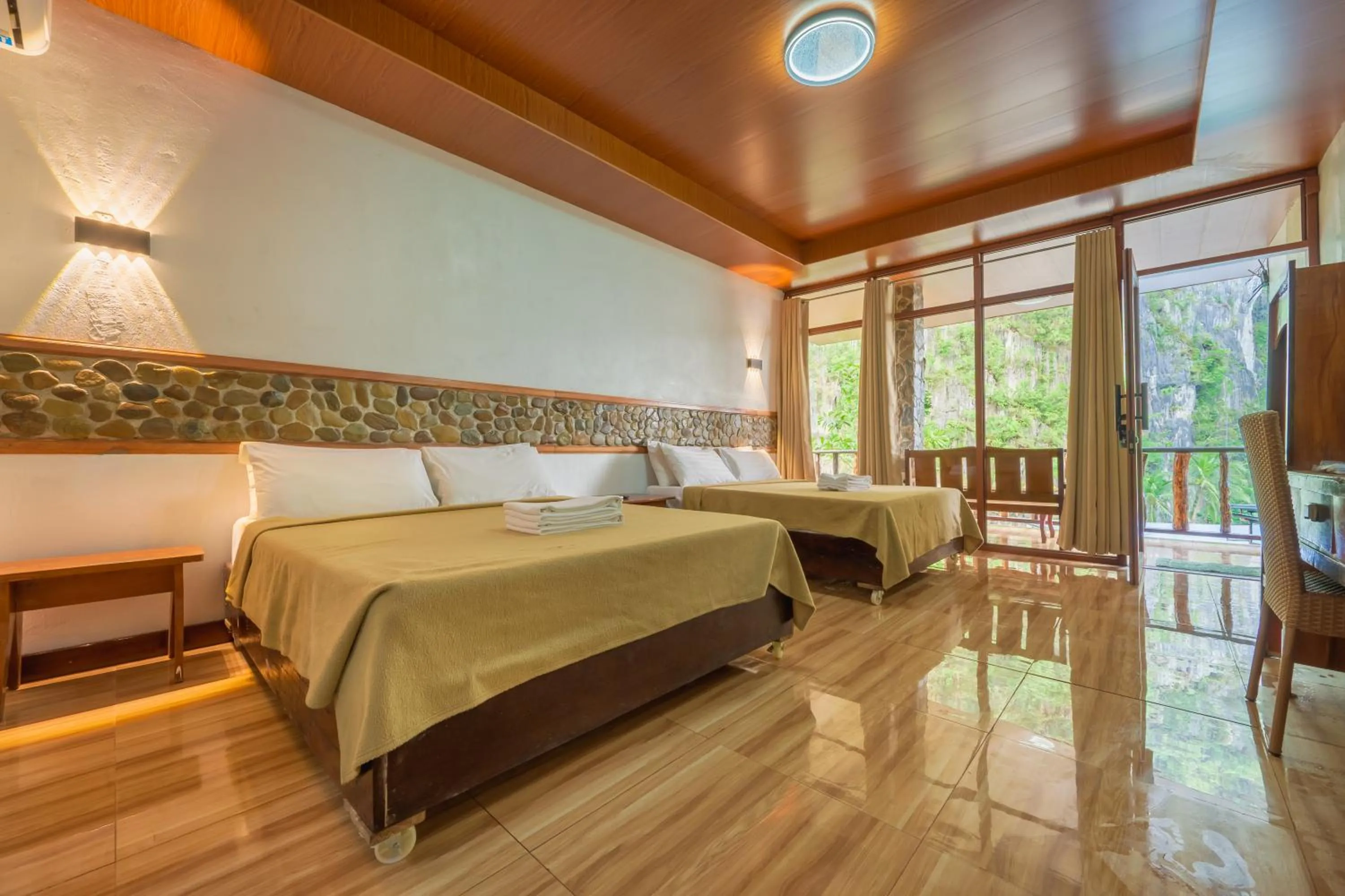 Bedroom, Bed in El Nido Viewdeck Cottages