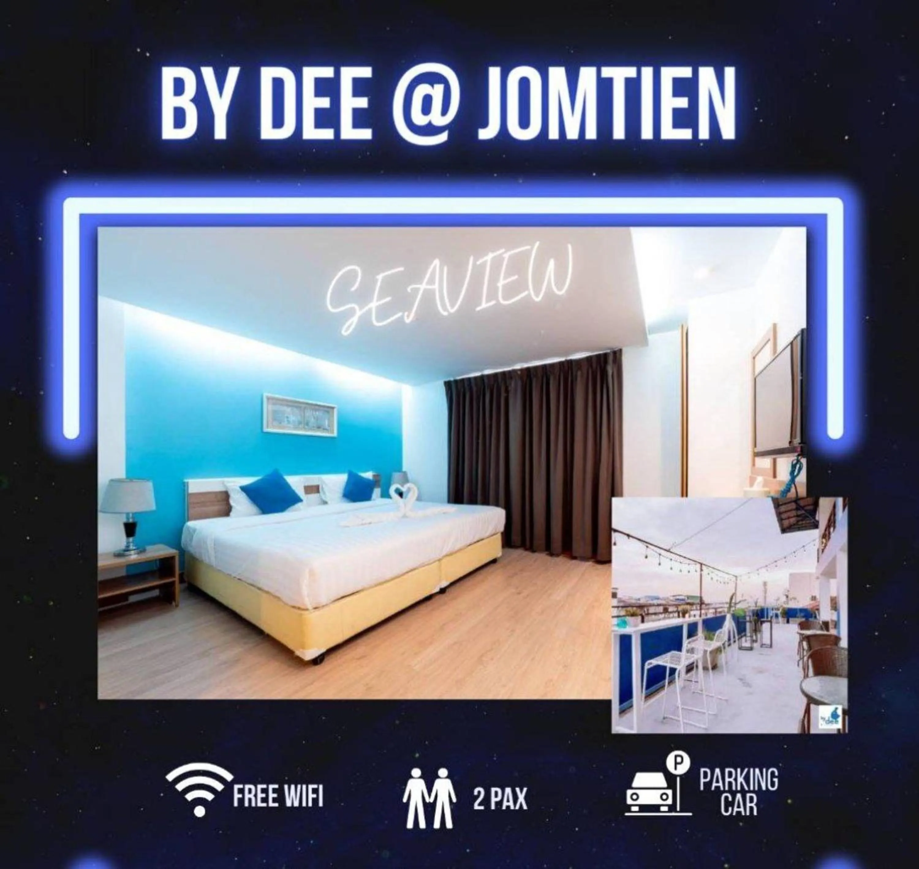 Bedroom, Bed in By Dee at Jomtien