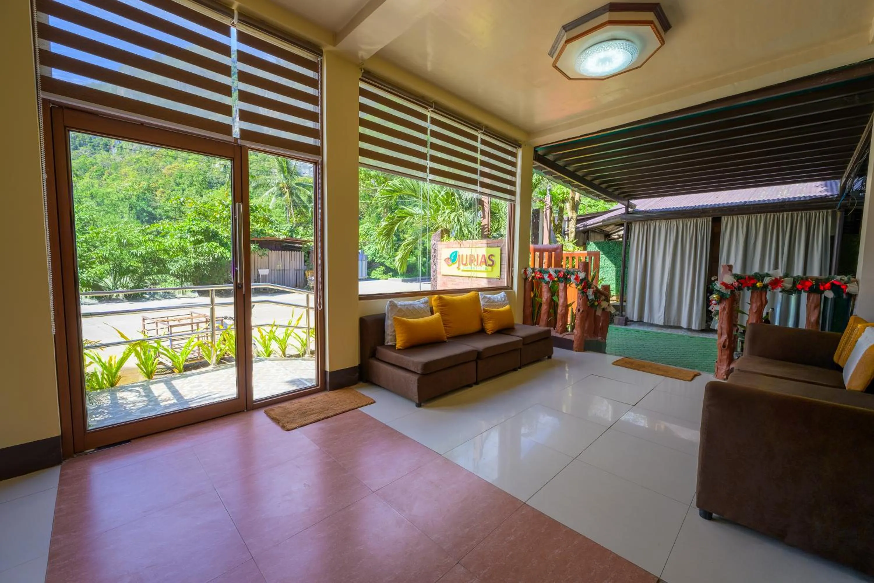 Lobby or reception, Bed in Jurias Garden Hotel