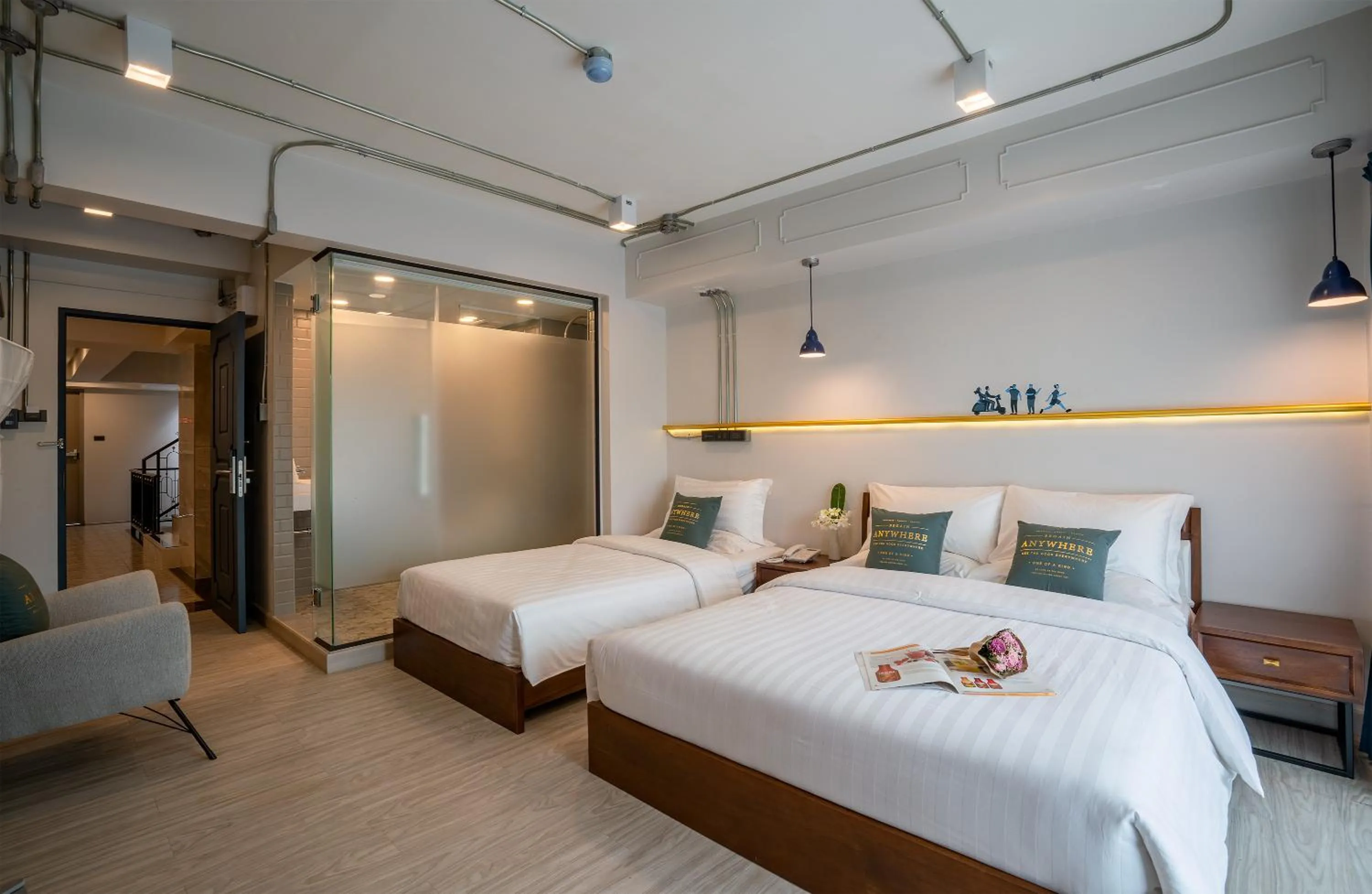 Bed in MOMO Hotel Chiang Mai