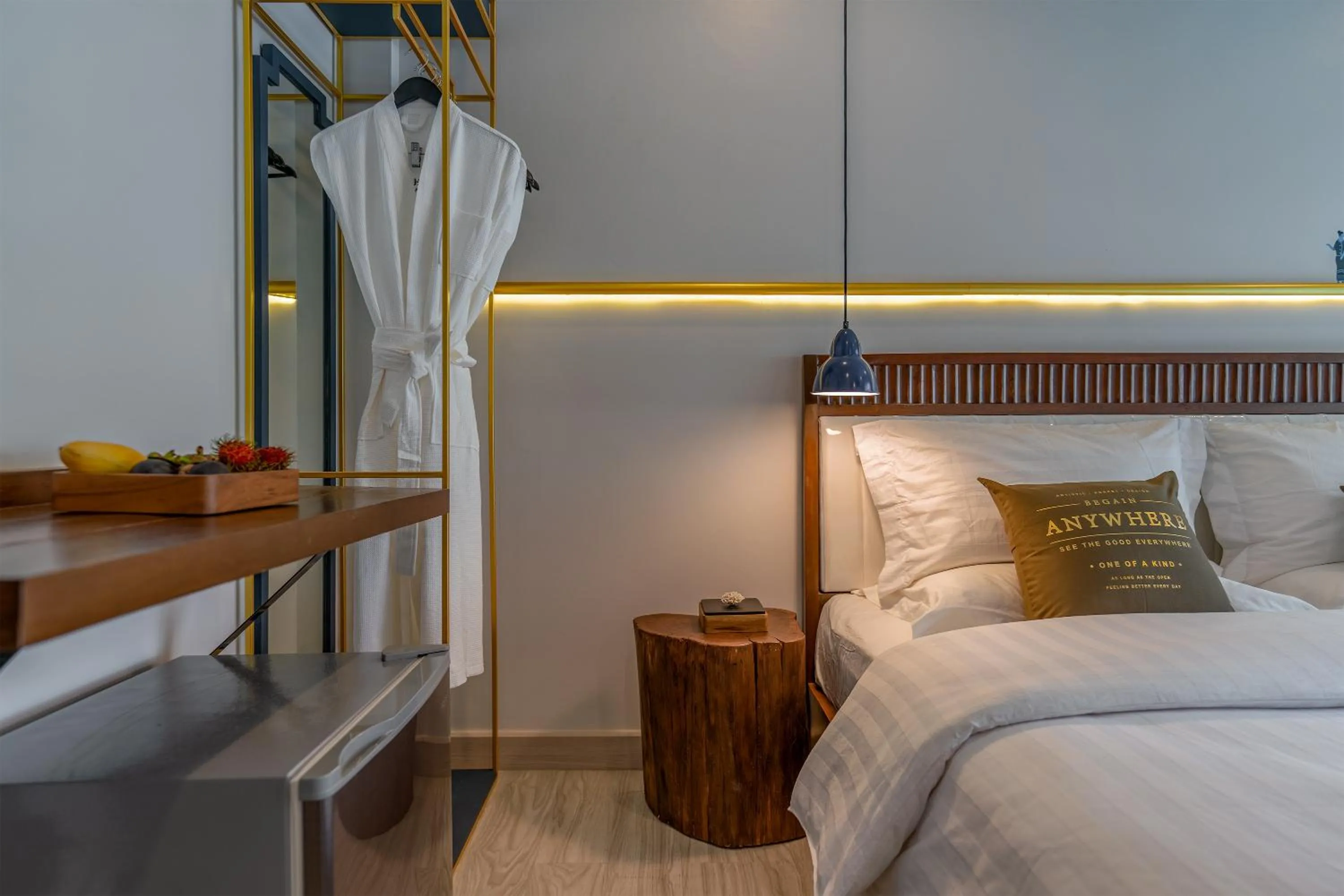 Decorative detail, Bed in MOMO Hotel Chiang Mai