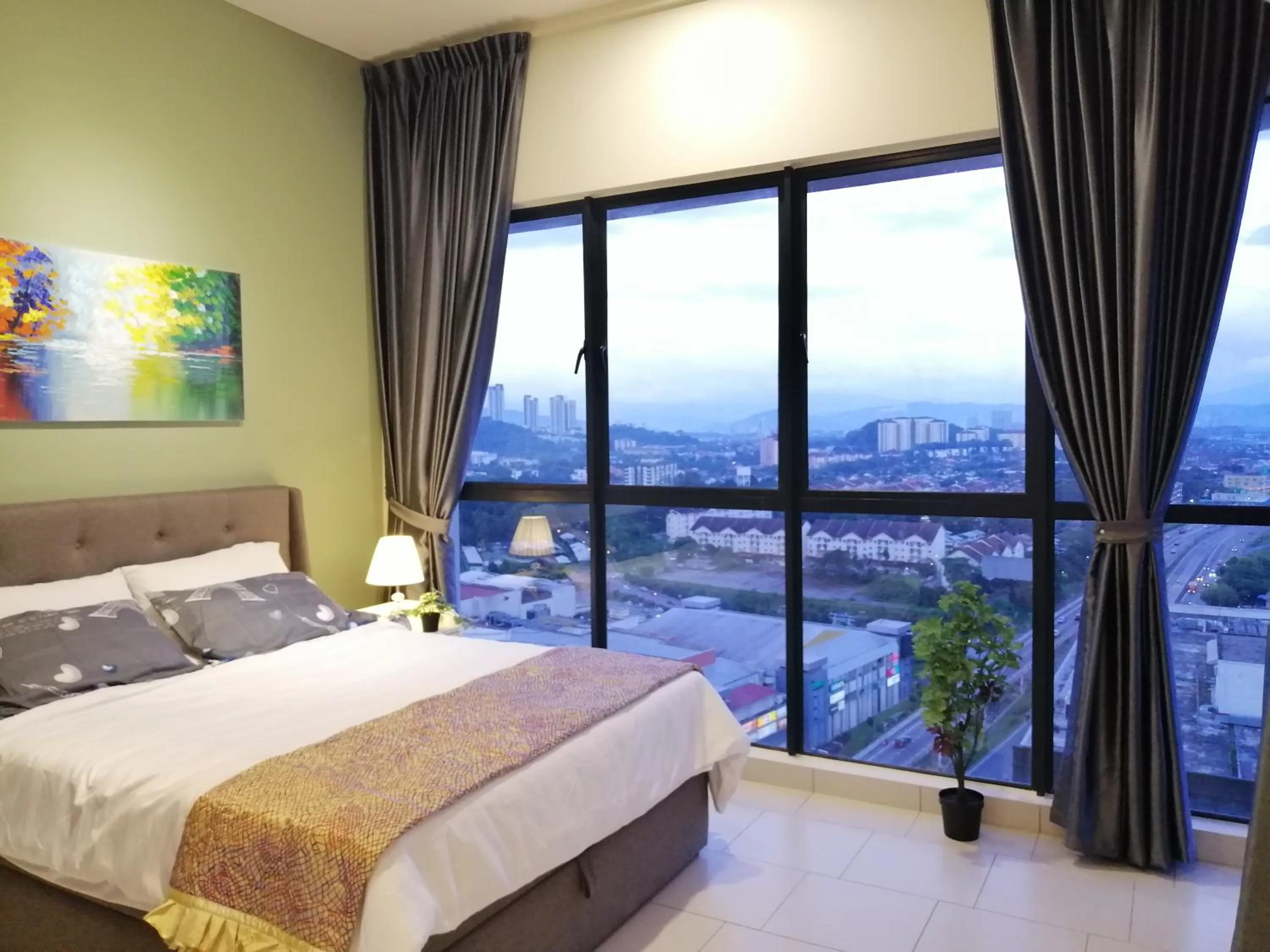 Photo of the whole room, Bed in Astetica Residences @ Seri Kembangan