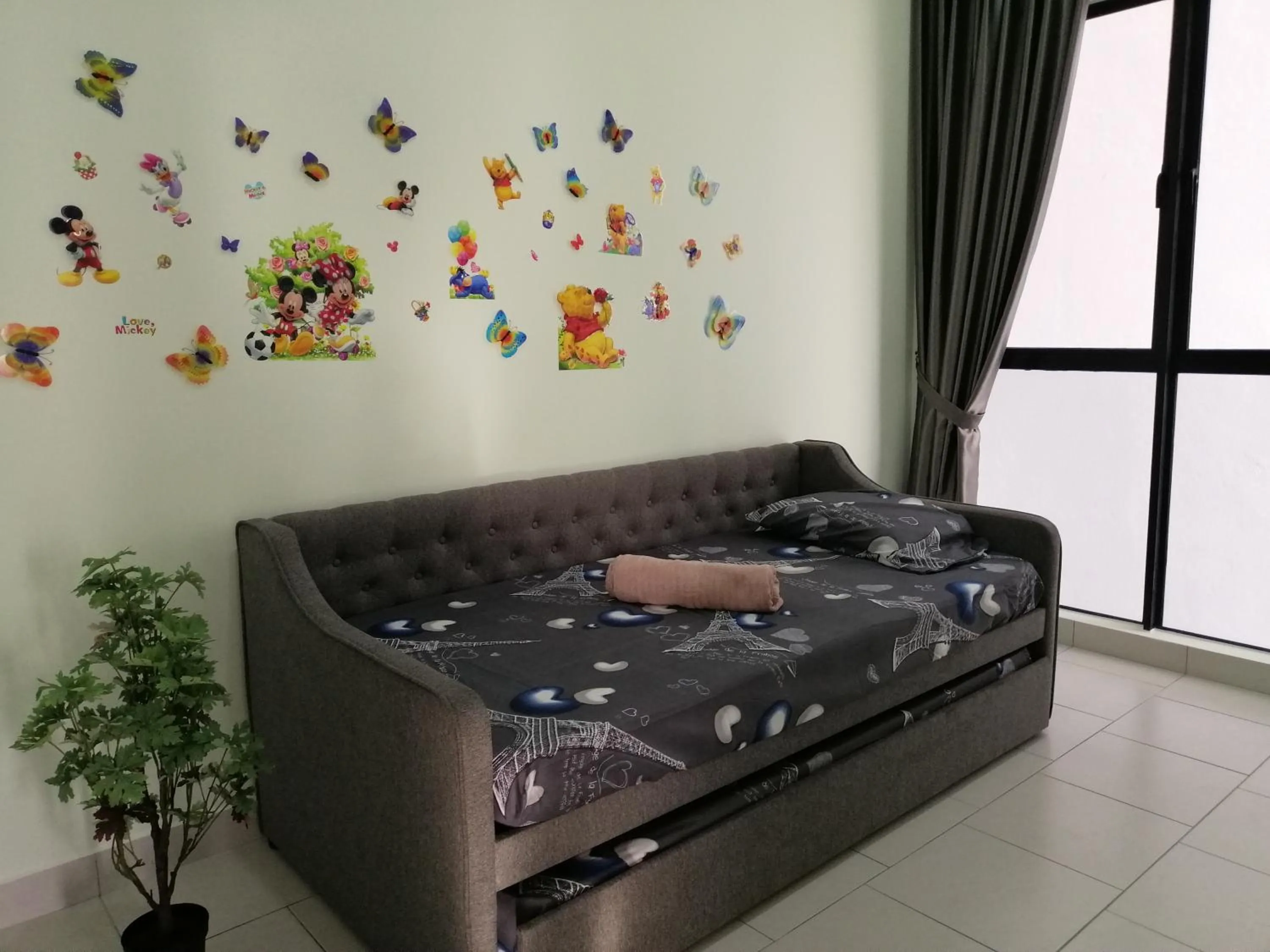 Living room, Bed in Astetica Residences @ Seri Kembangan