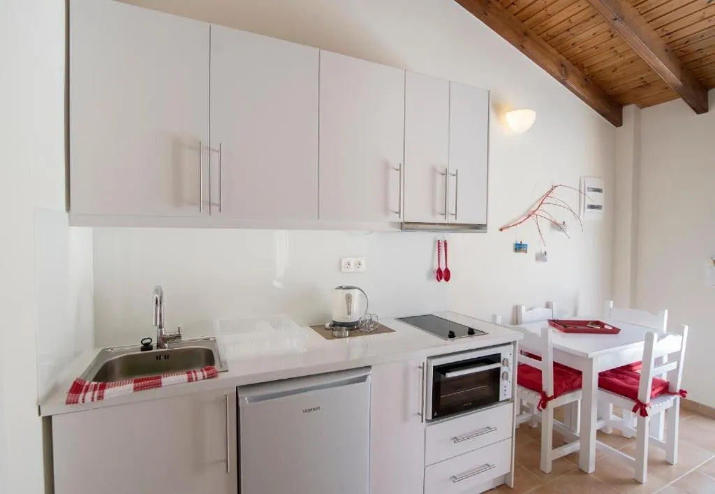 Kitchen or kitchenette in Filoxenia Kirki Apartments