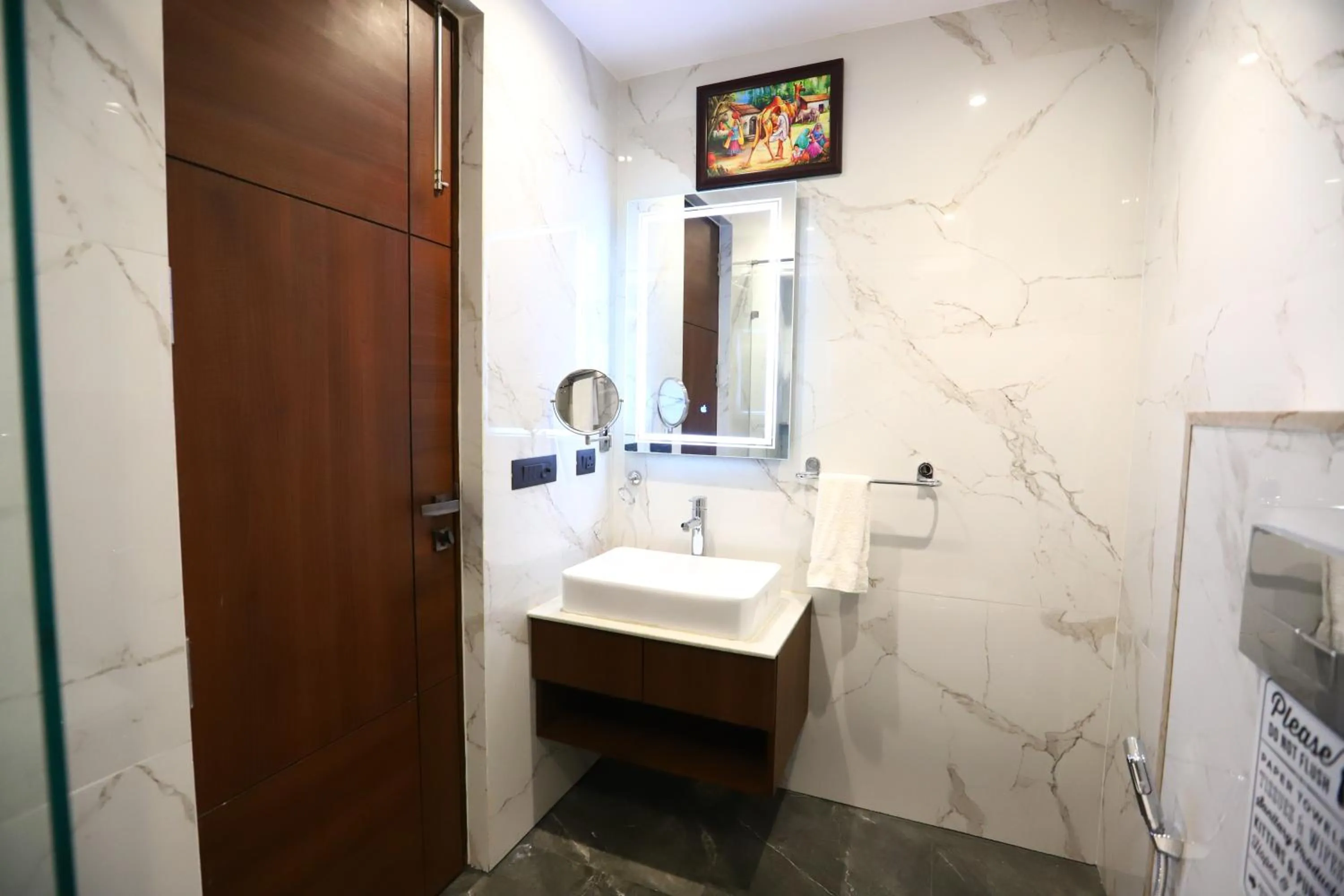 Bathroom in Sanca International Hotel in Patel Nagar Delhi