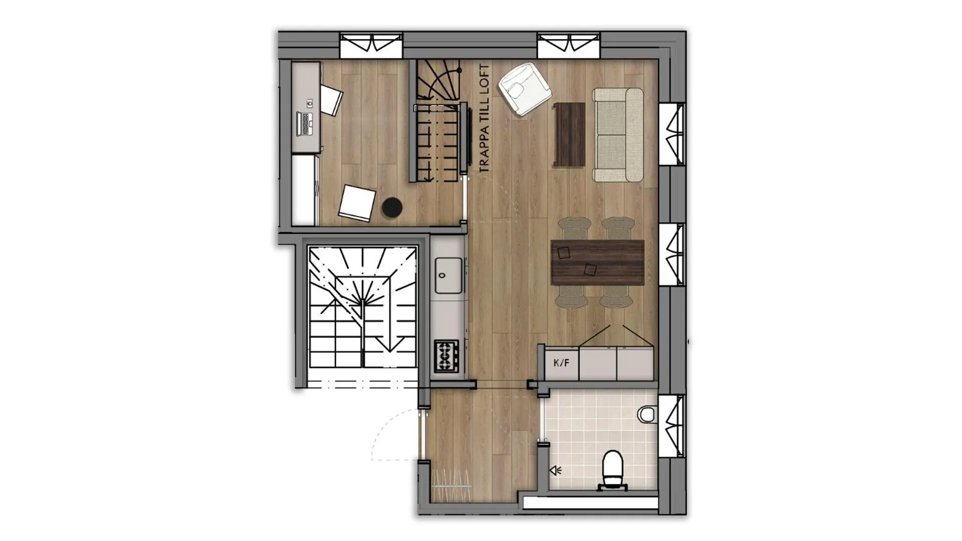 Floor plan in Live and Stay Ekmanska