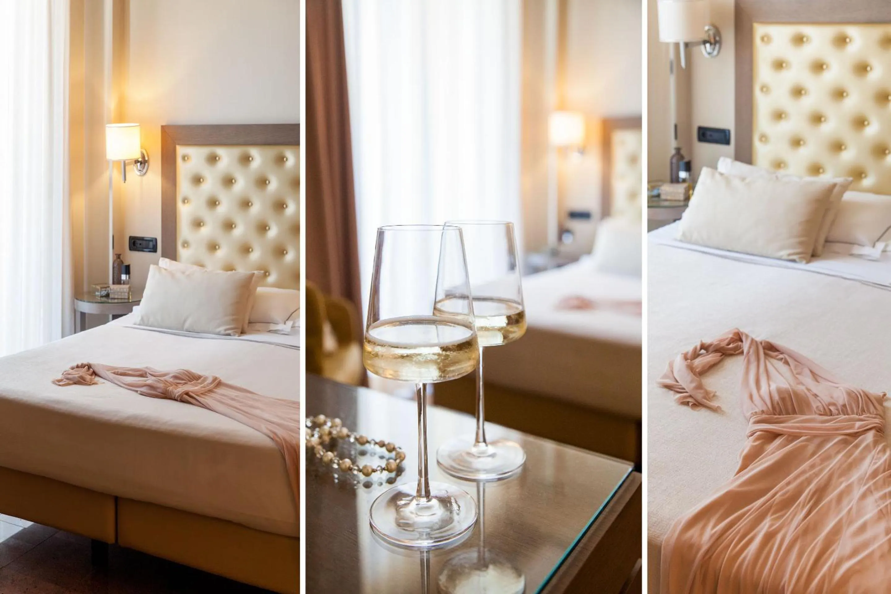 Bed in Hotel Torino Wellness & Spa