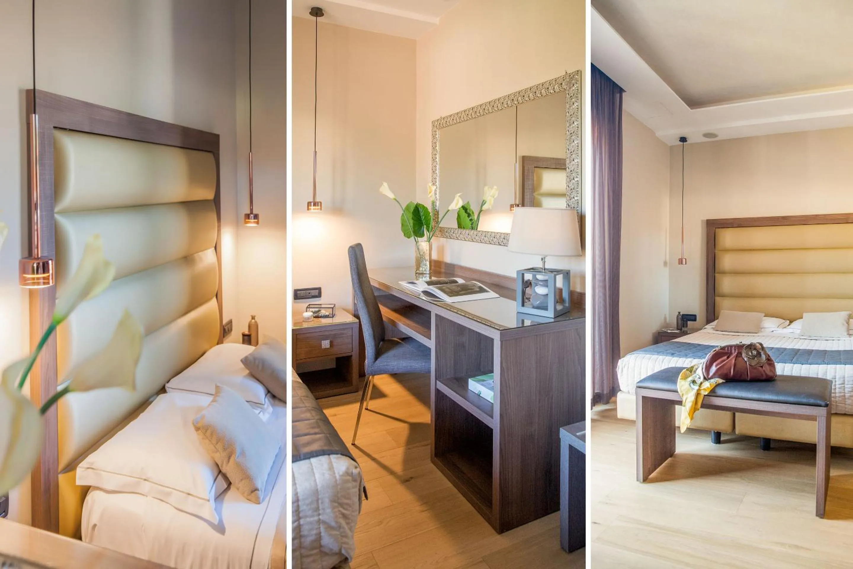 Bed in Hotel Torino Wellness & Spa