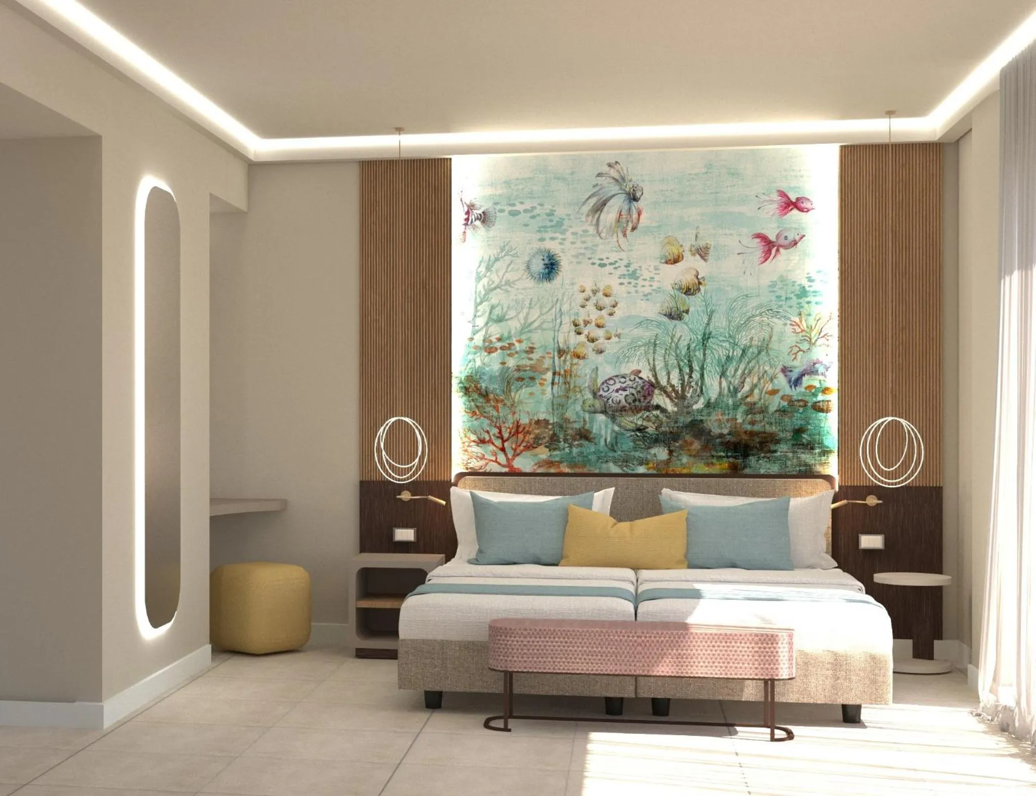 Photo of the whole room in Hotel Tirreno