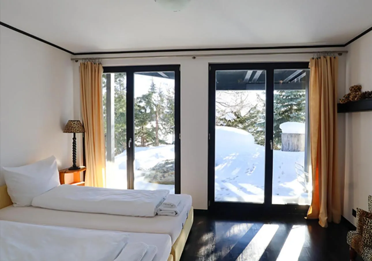 Bed in Lauchernalp Resort Residences