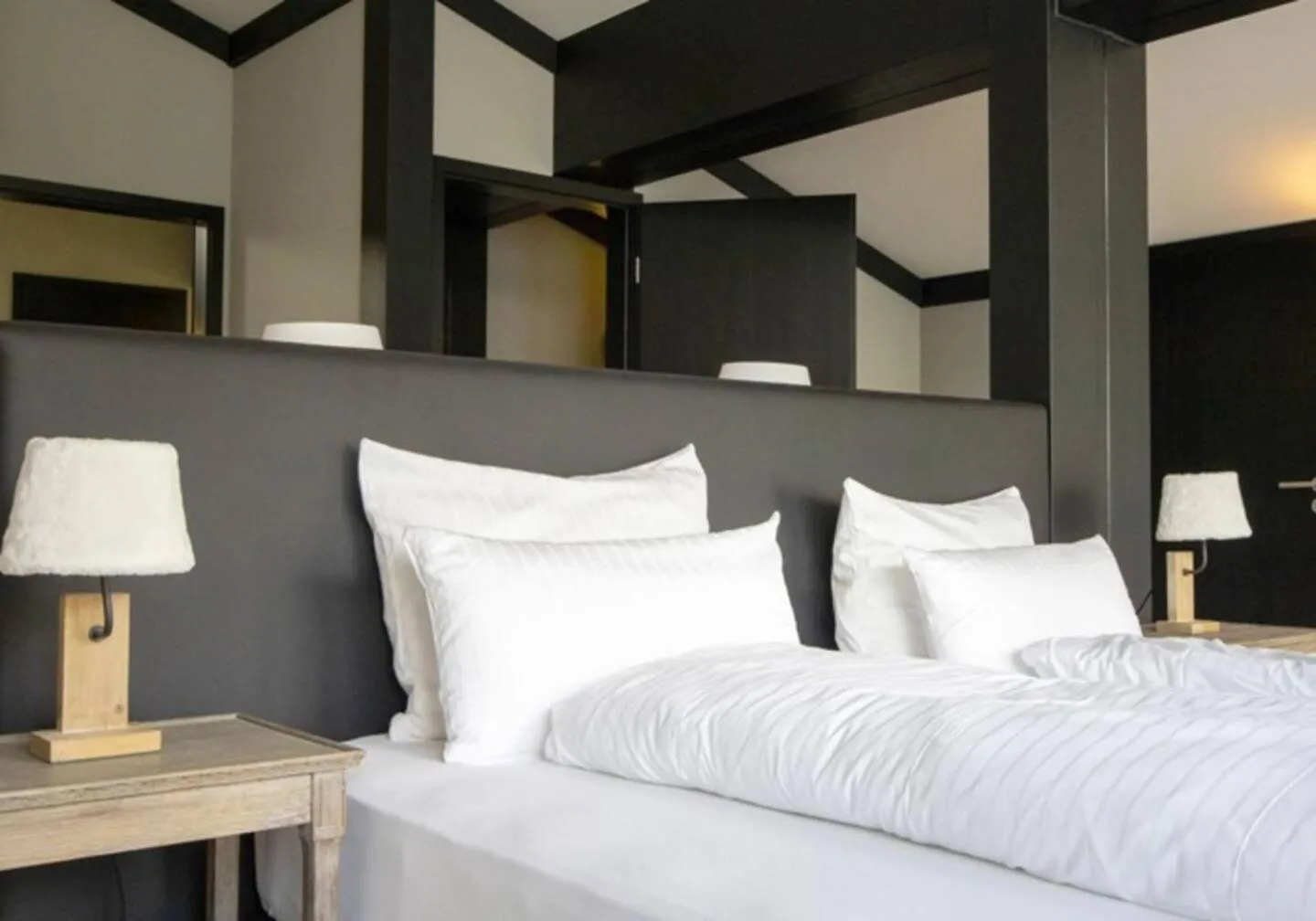 Bed in Lauchernalp Resort Residences