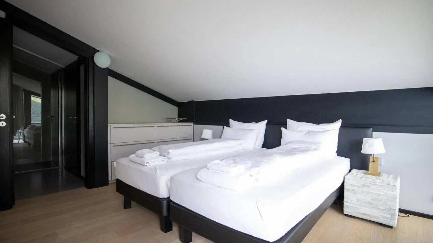 Bed in Lauchernalp Resort Residences