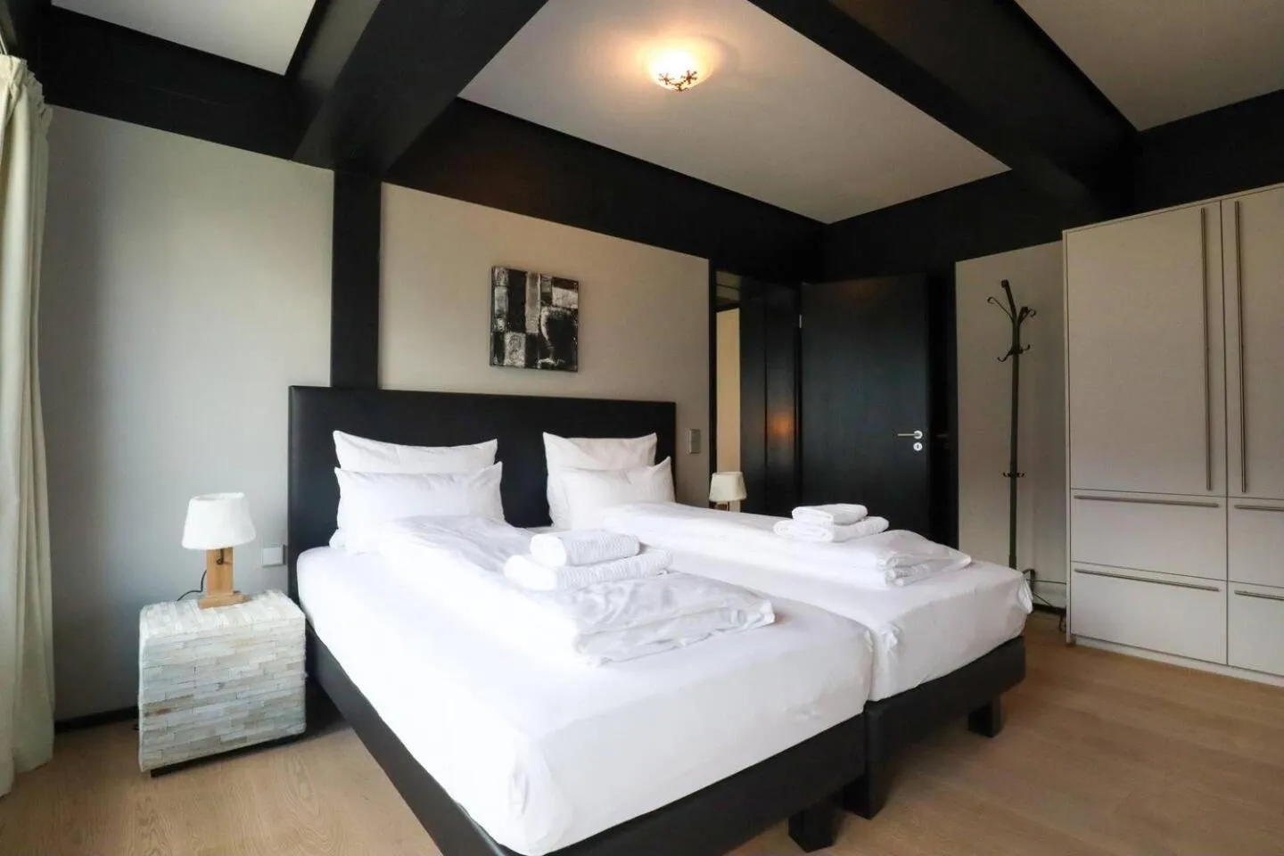 Bed in Lauchernalp Resort Residences