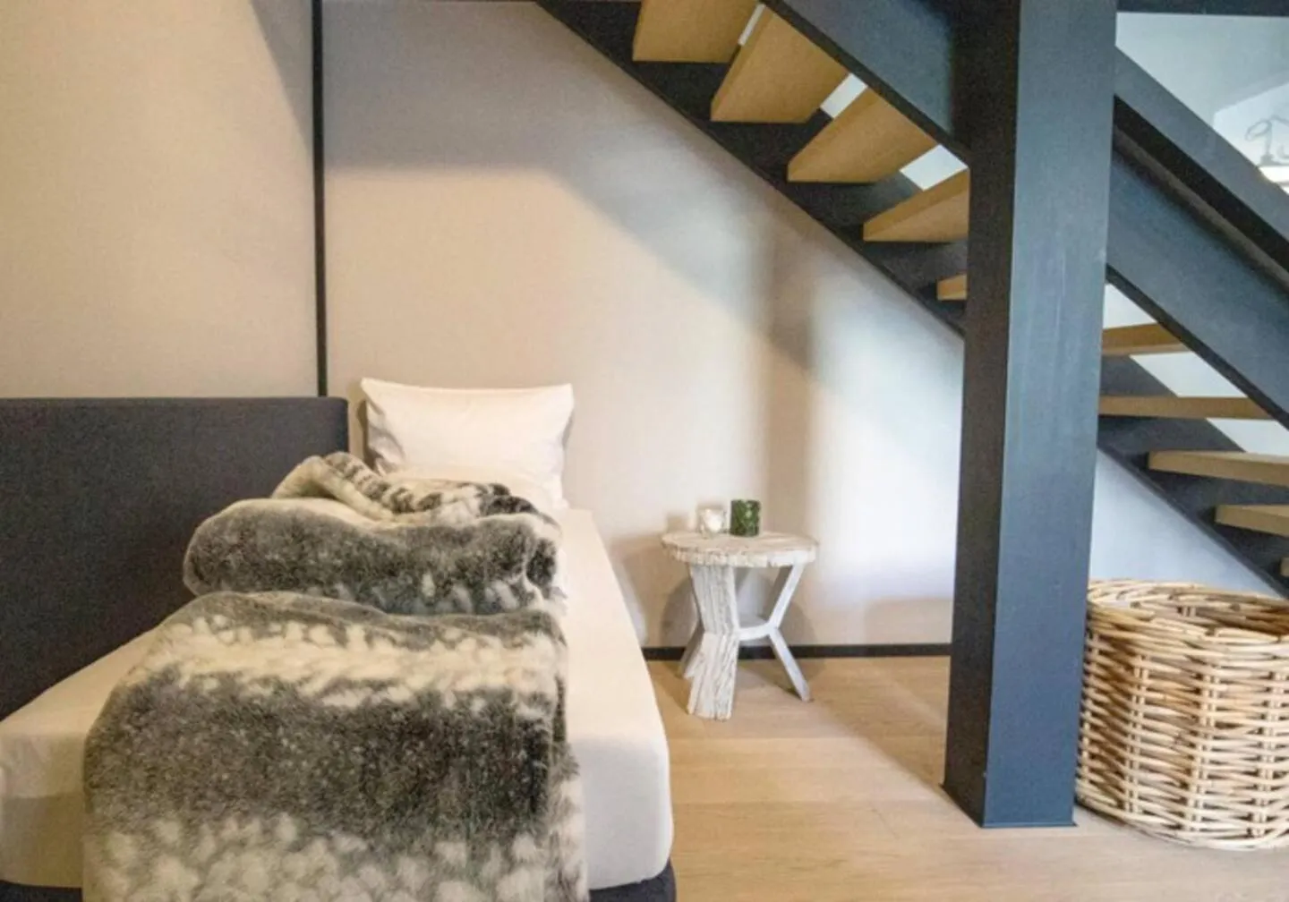 Bed in Lauchernalp Resort Residences