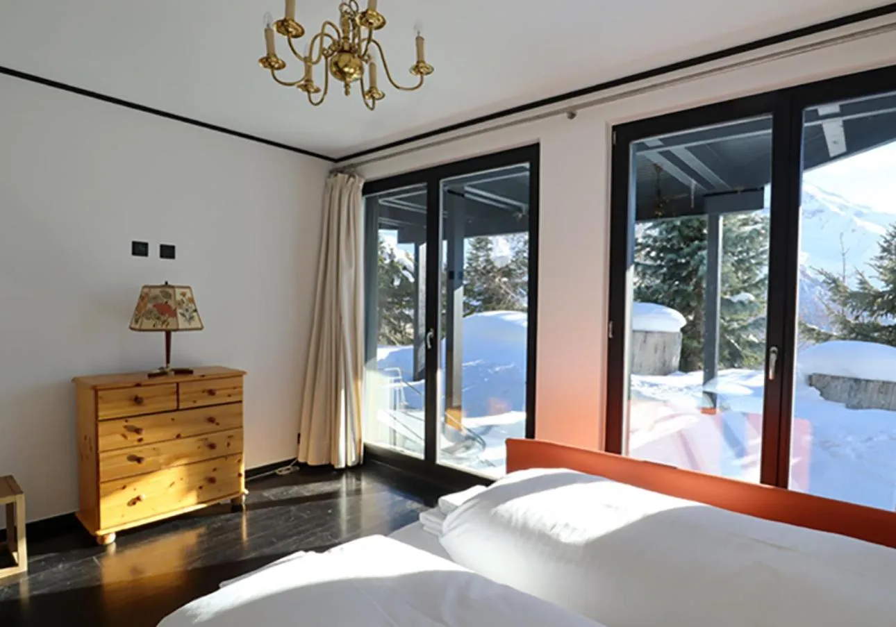 Bed in Lauchernalp Resort Residences