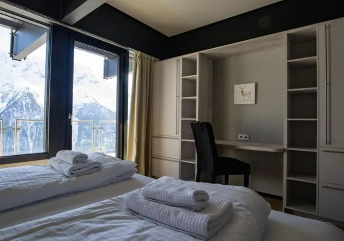 Bed in Lauchernalp Resort Residences
