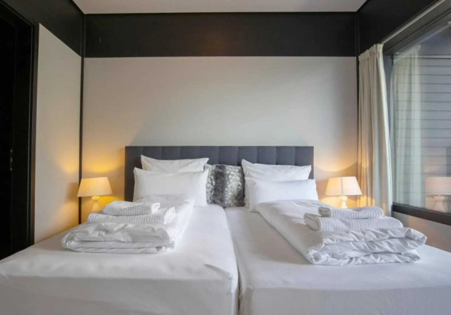 Bed in Lauchernalp Resort Residences