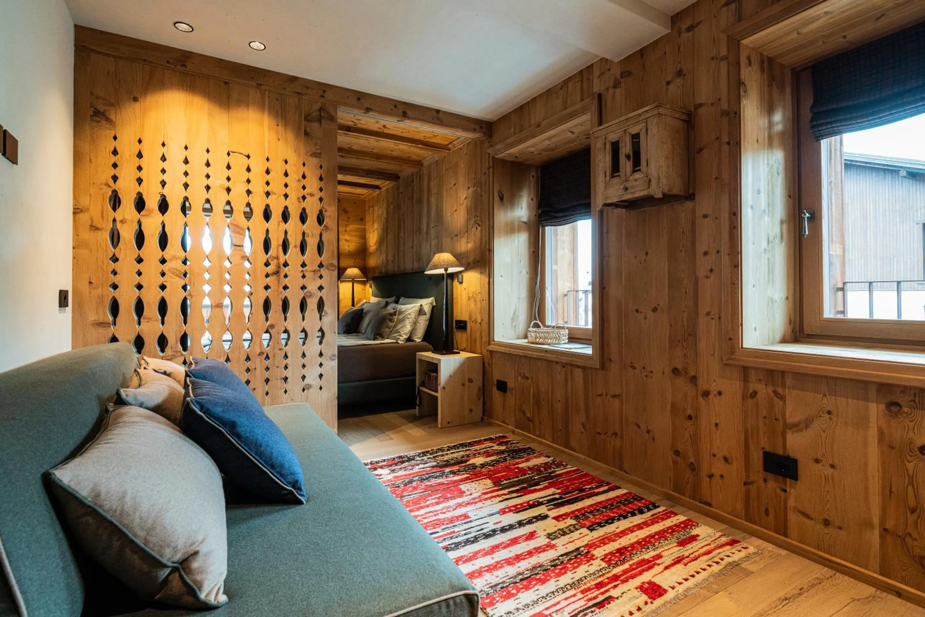 Living room, Bed in La Genzianella Bormio