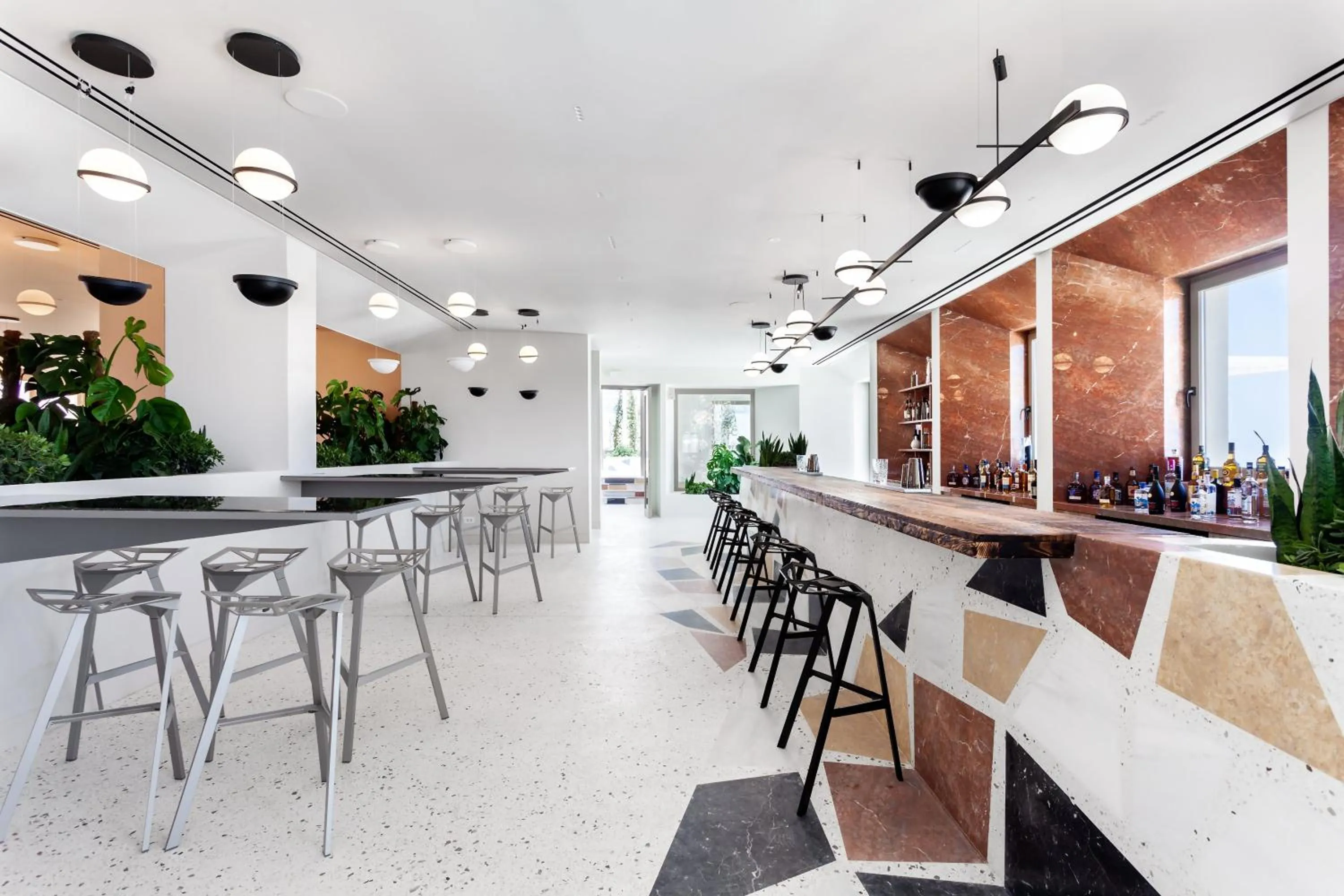 Lounge or bar in Noūs Santorini