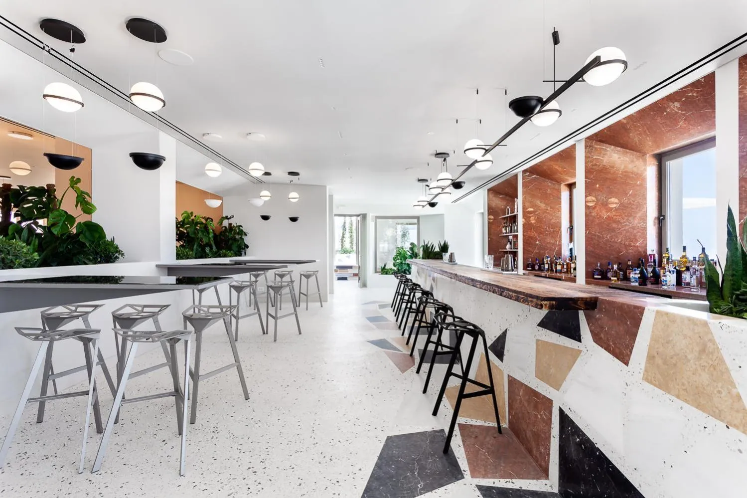 Lounge or bar in Noūs Santorini