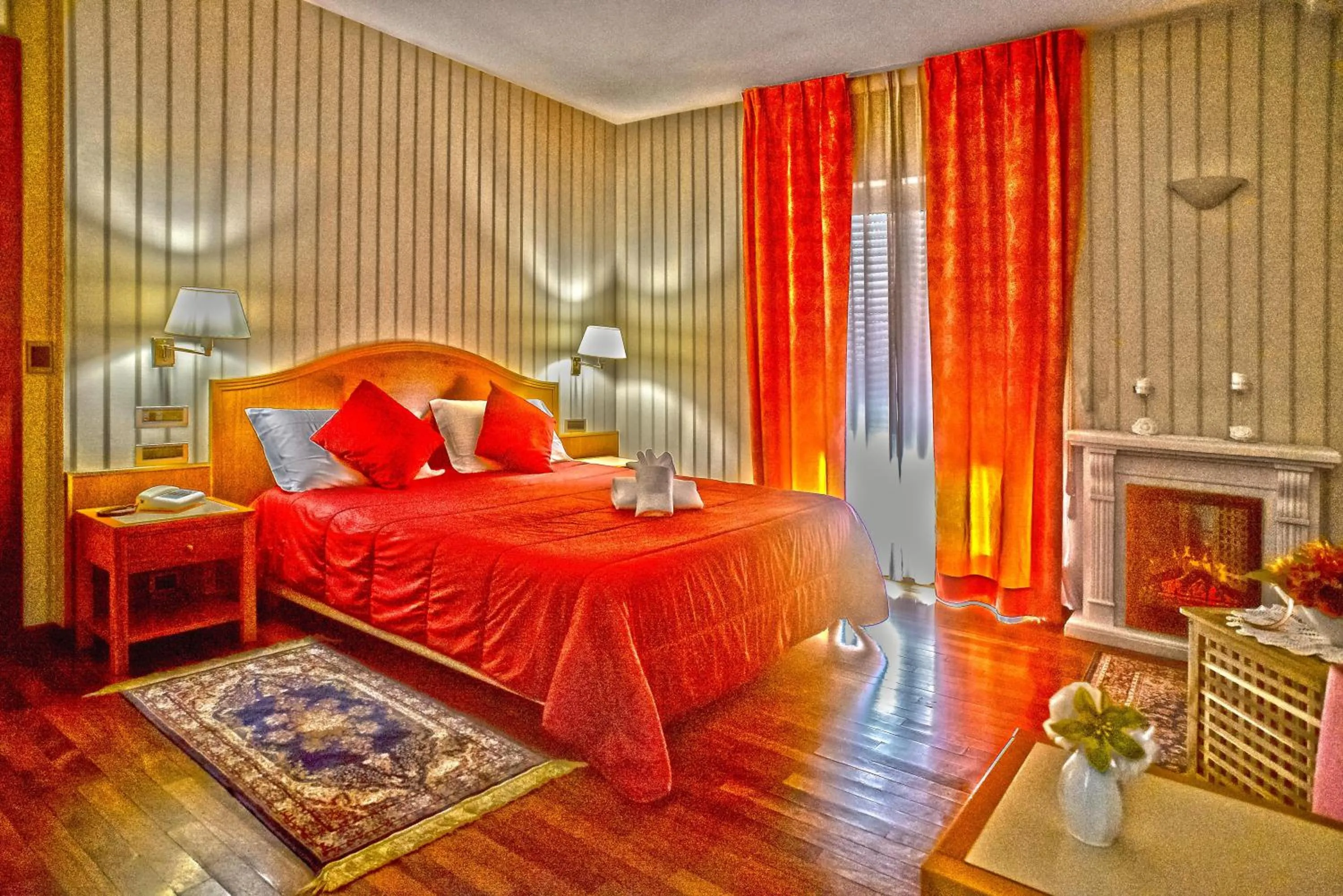 Bed in Hotel Lory & Ristorante Ferraro