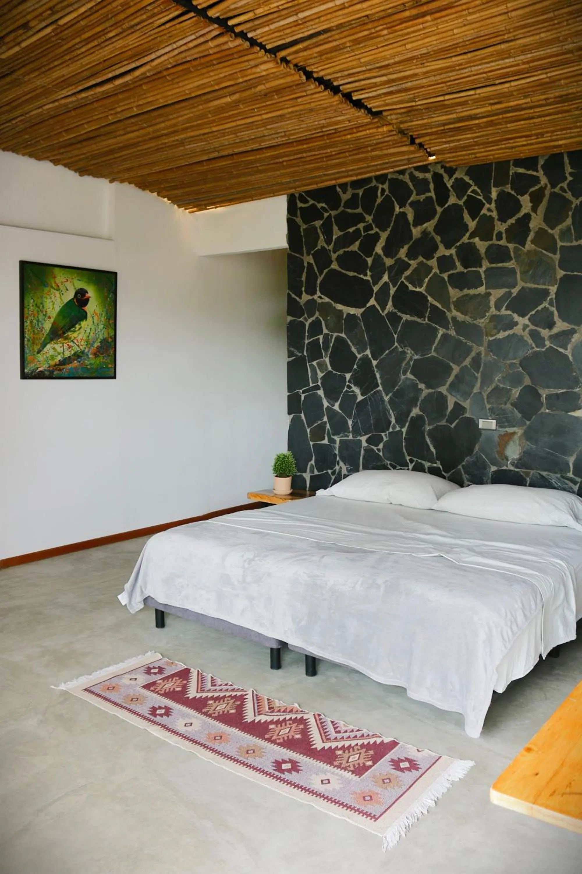 Bed in Natural Luxury Hotel