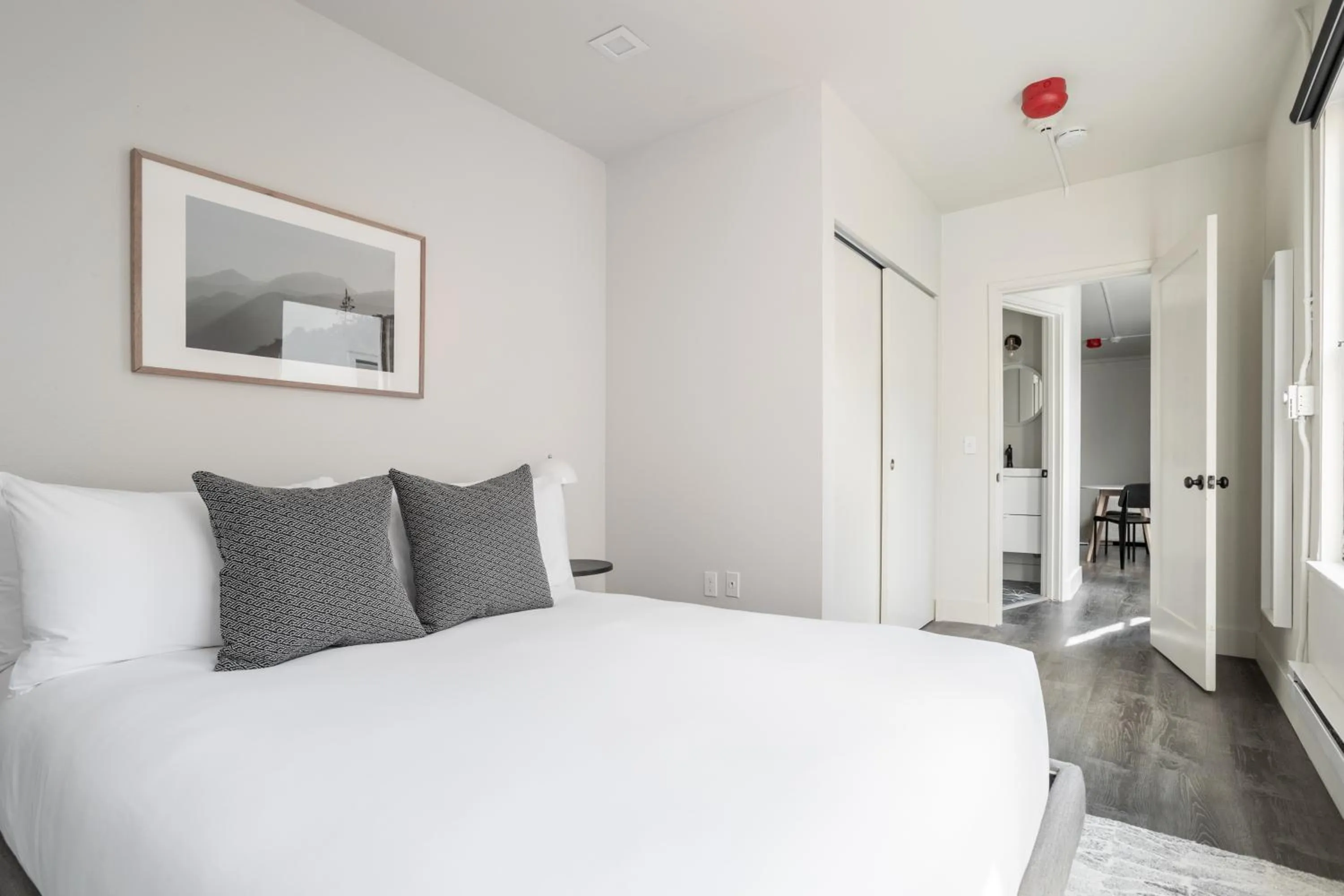 Bedroom, Bed in Reside Seattle Downtown, a Wyndham Residence