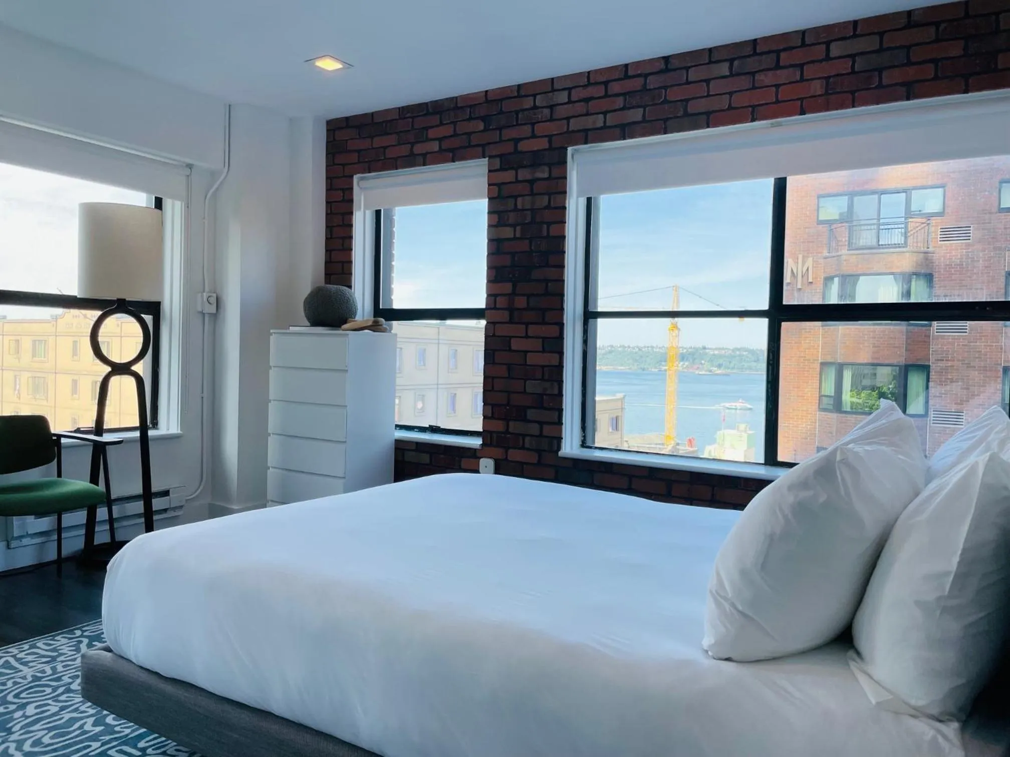 Bedroom, Bed in Reside Seattle Downtown, a Wyndham Residence