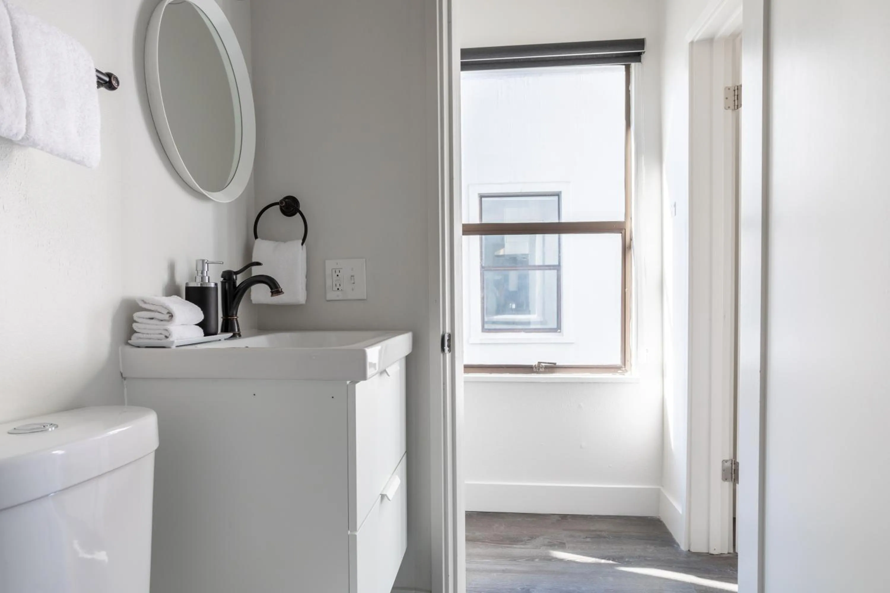 Bathroom in Reside Seattle Downtown, a Wyndham Residence