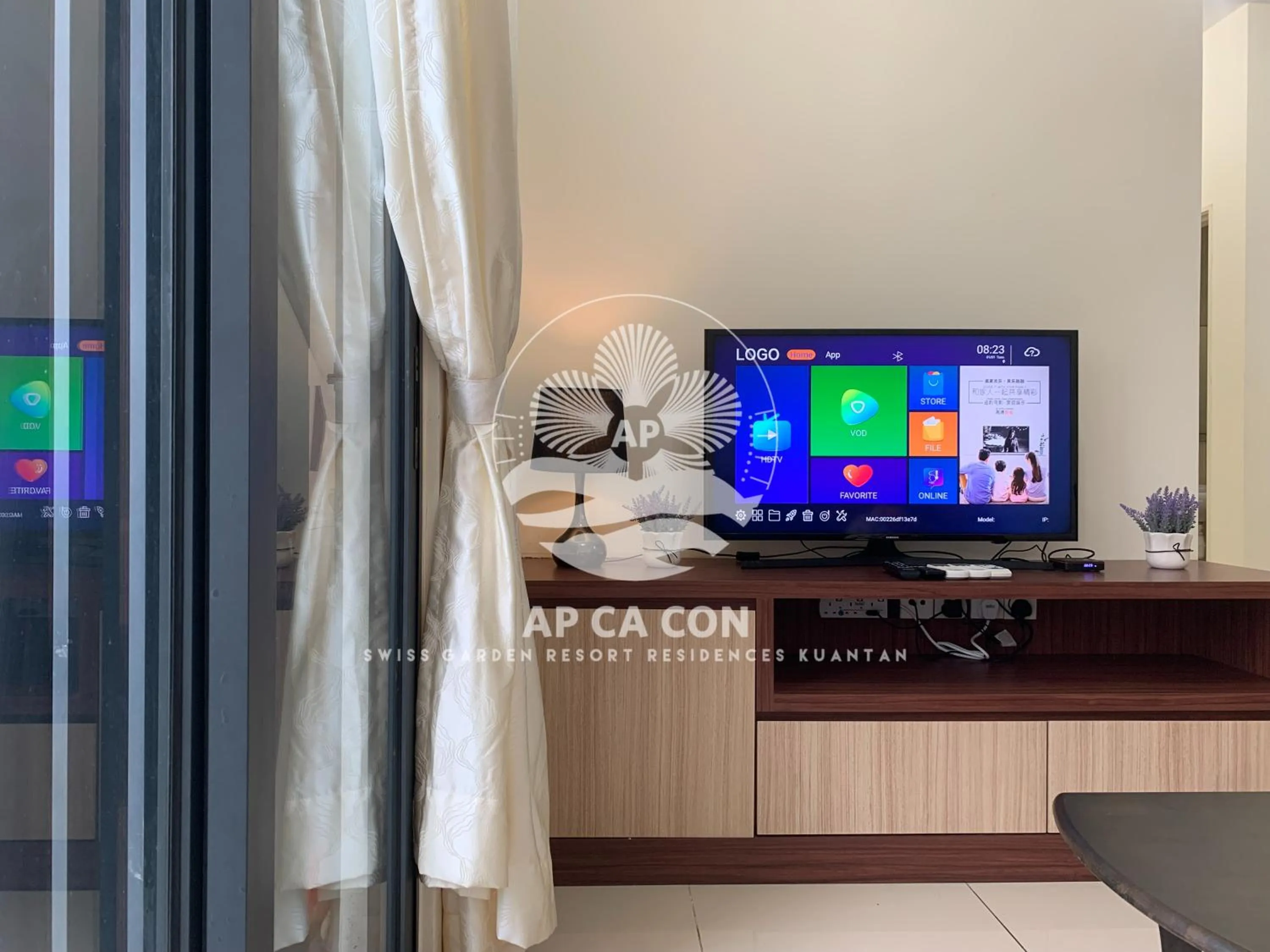 TV and multimedia in SG Resort Residences Kuantan by AP CA CON