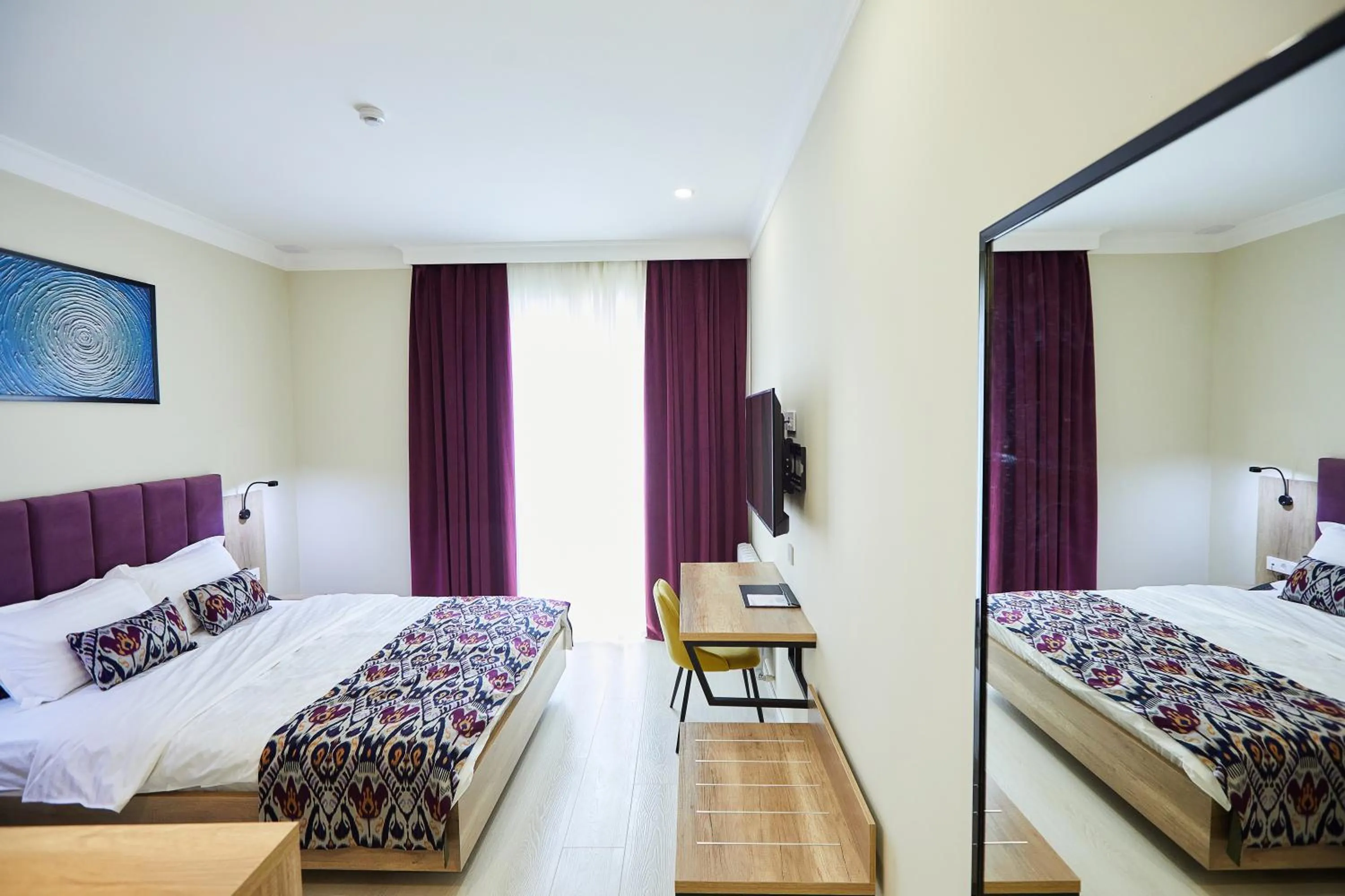 Bed in OLD TASHKENT Hotel & Spa