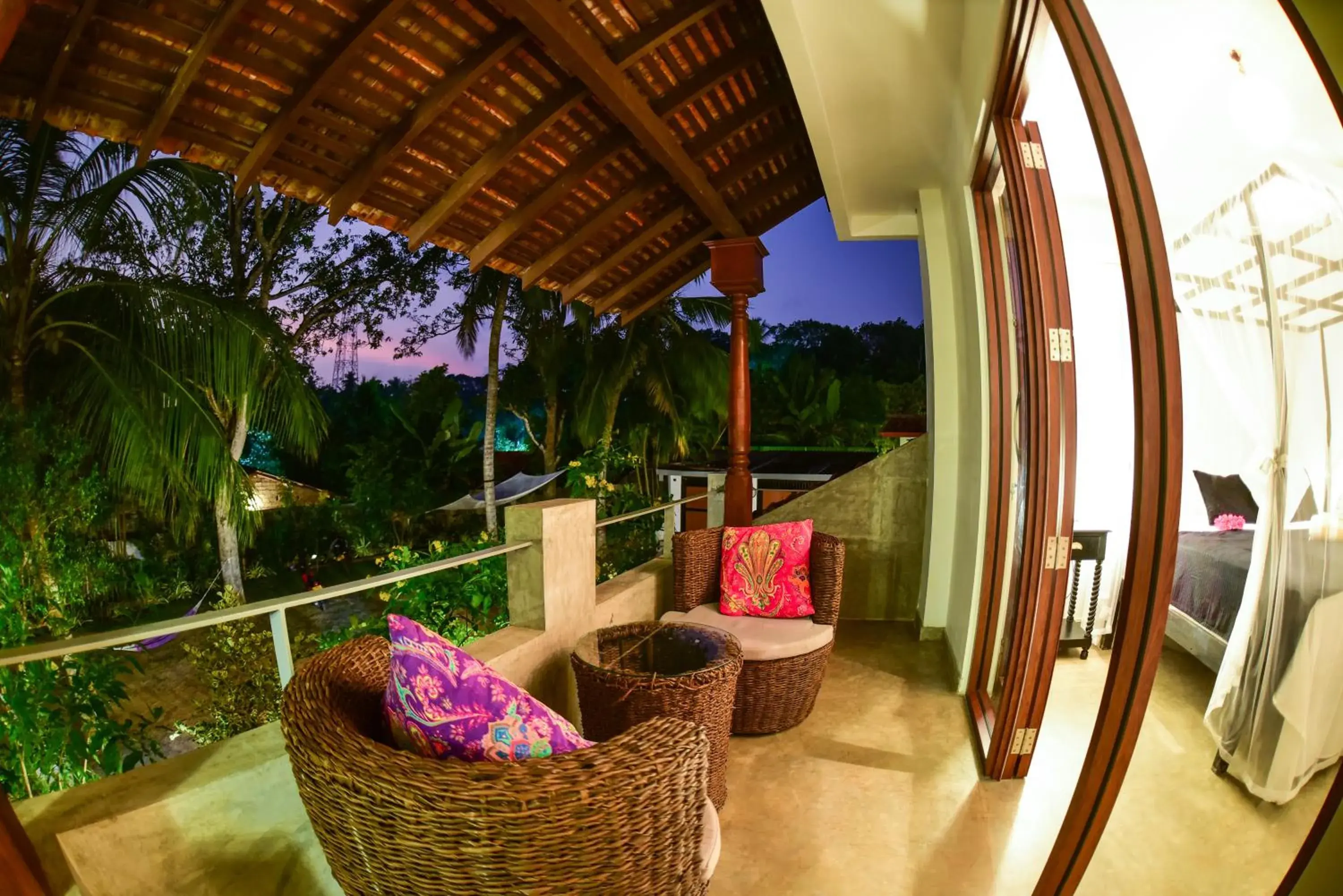 Deluxe Double Room with Balcony in TROPICAL HOUSE - Jungleside Villa Deluxe Double Room with Balcony in TROPICAL HOUSE - Jungleside Villa