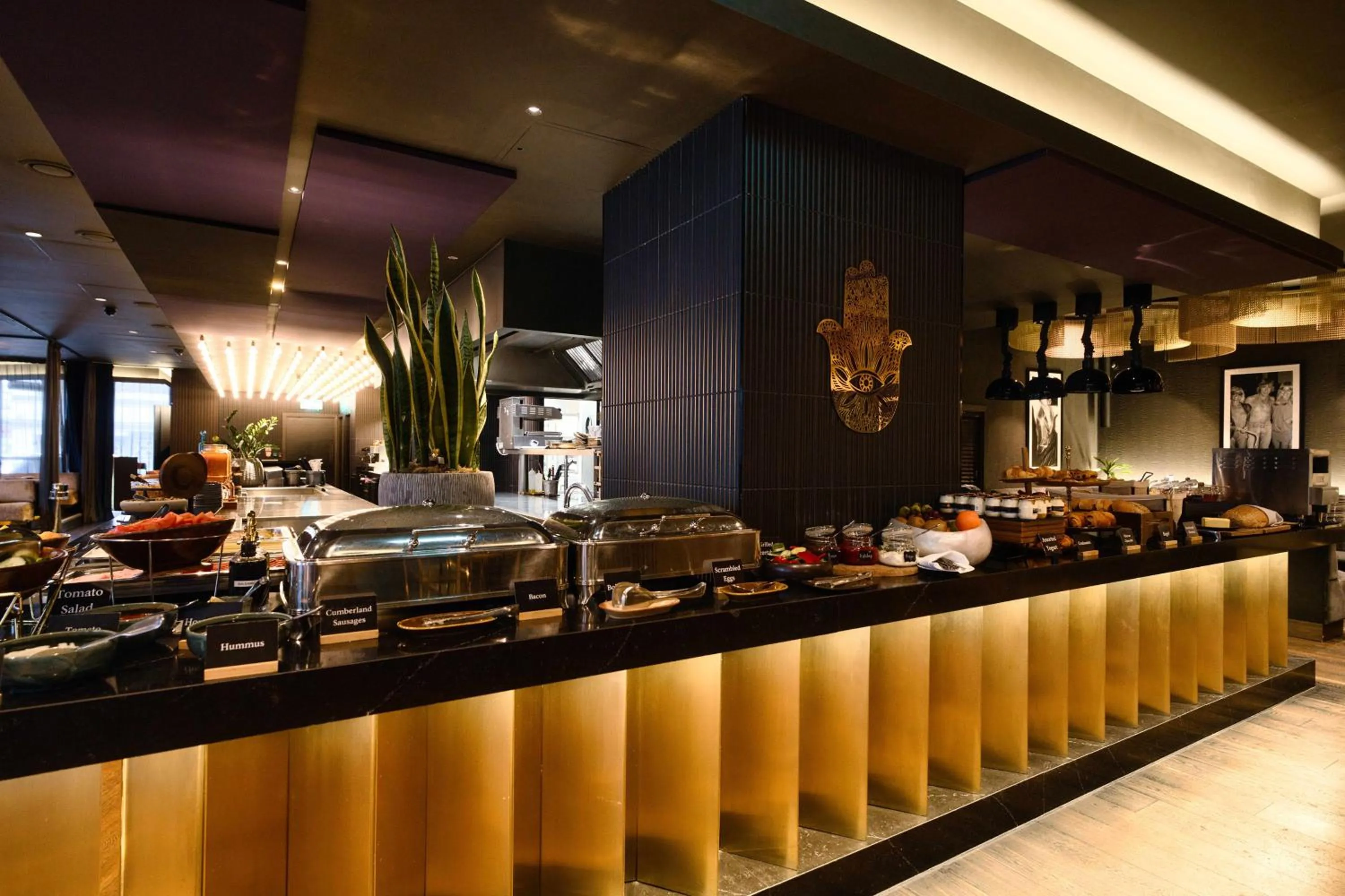 Buffet breakfast in Hotel AMANO Covent Garden