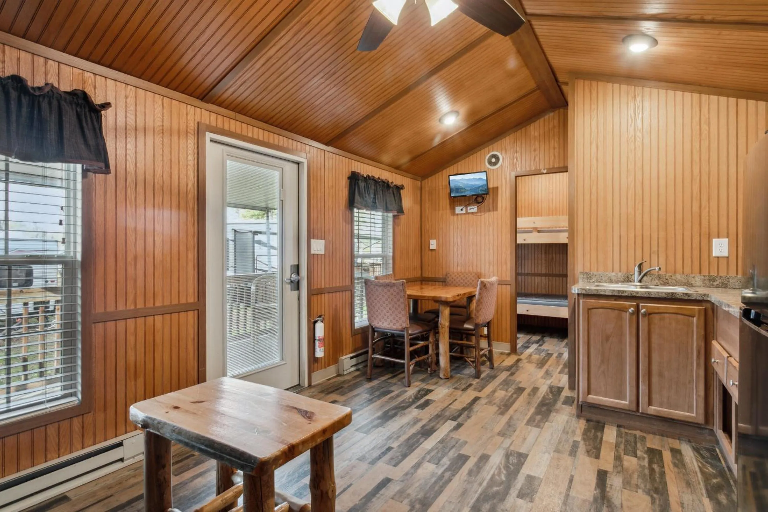 Seating area in Camp Cardinal