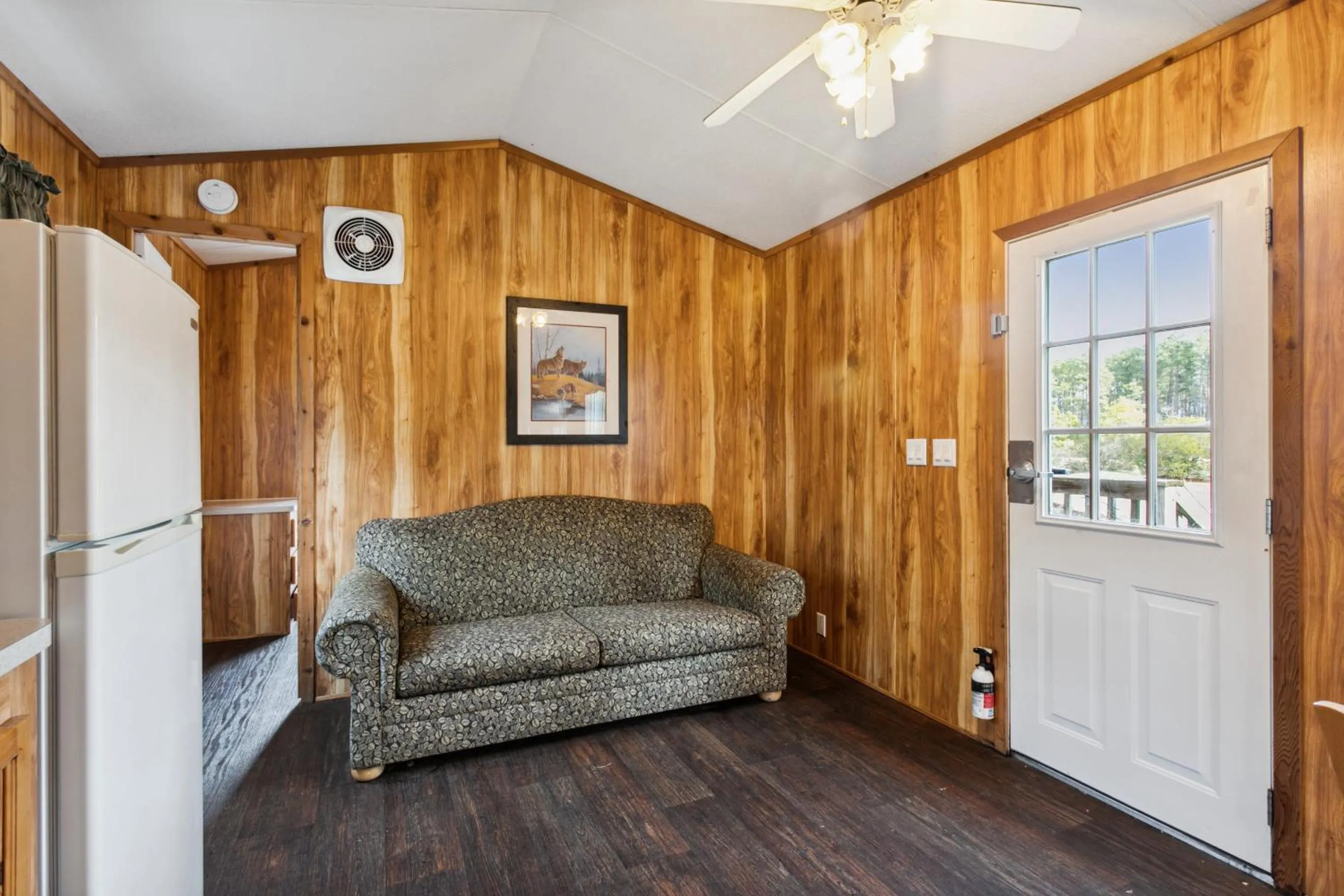 Seating area in Camp Cardinal