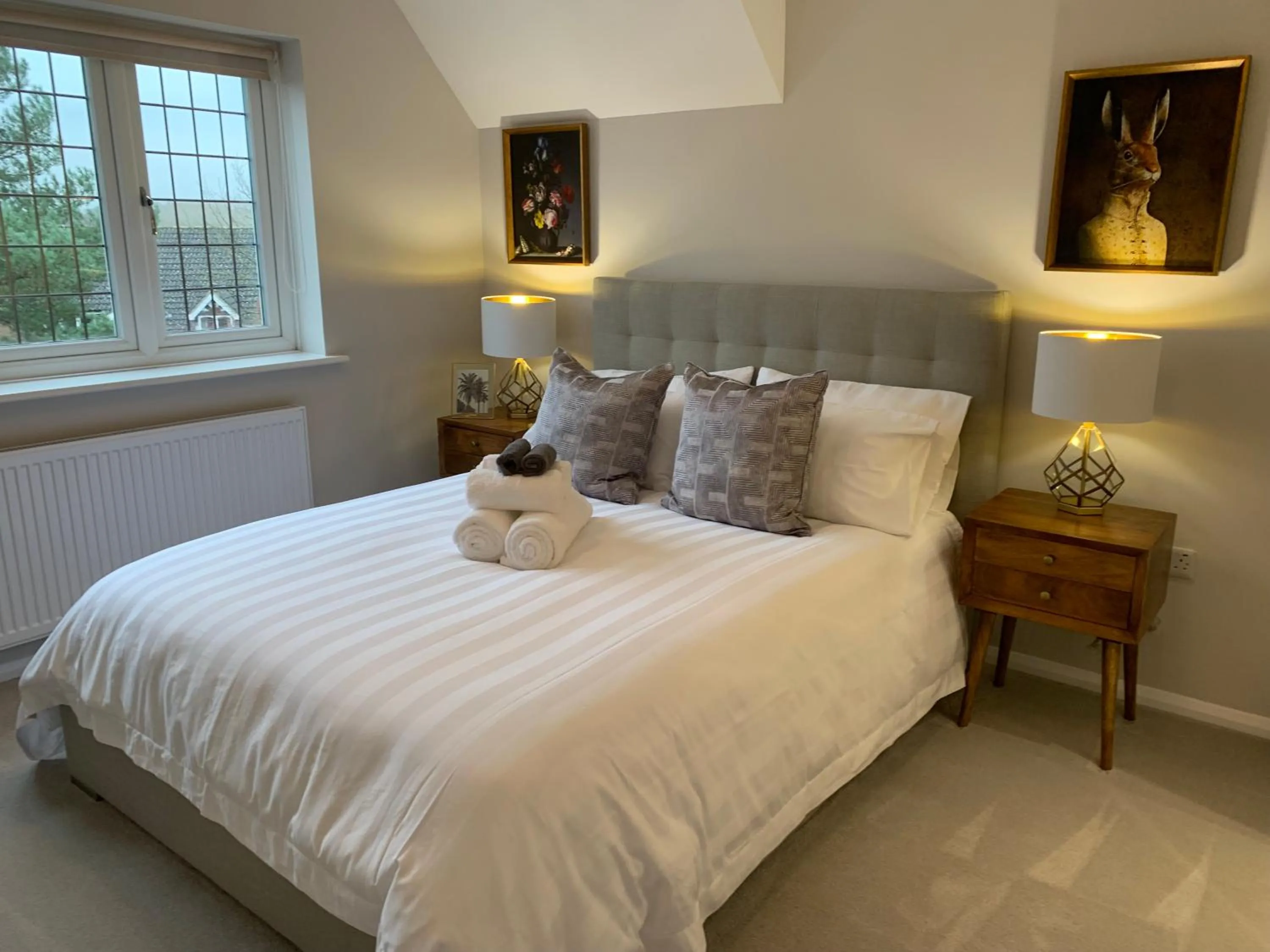 Bedroom, Bed in Virginia Water Family Getaway