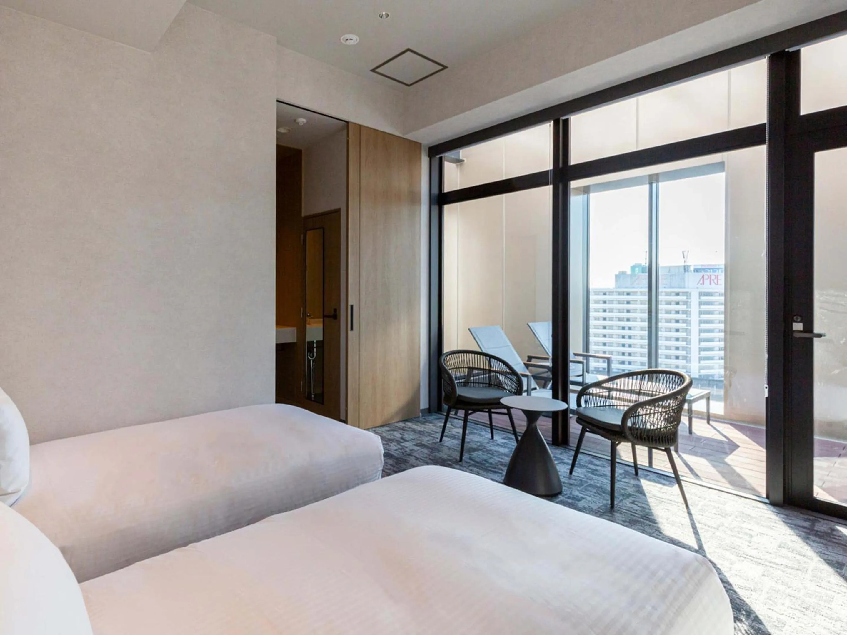 View (from property/room), Bed in Akabane Holic Hotel