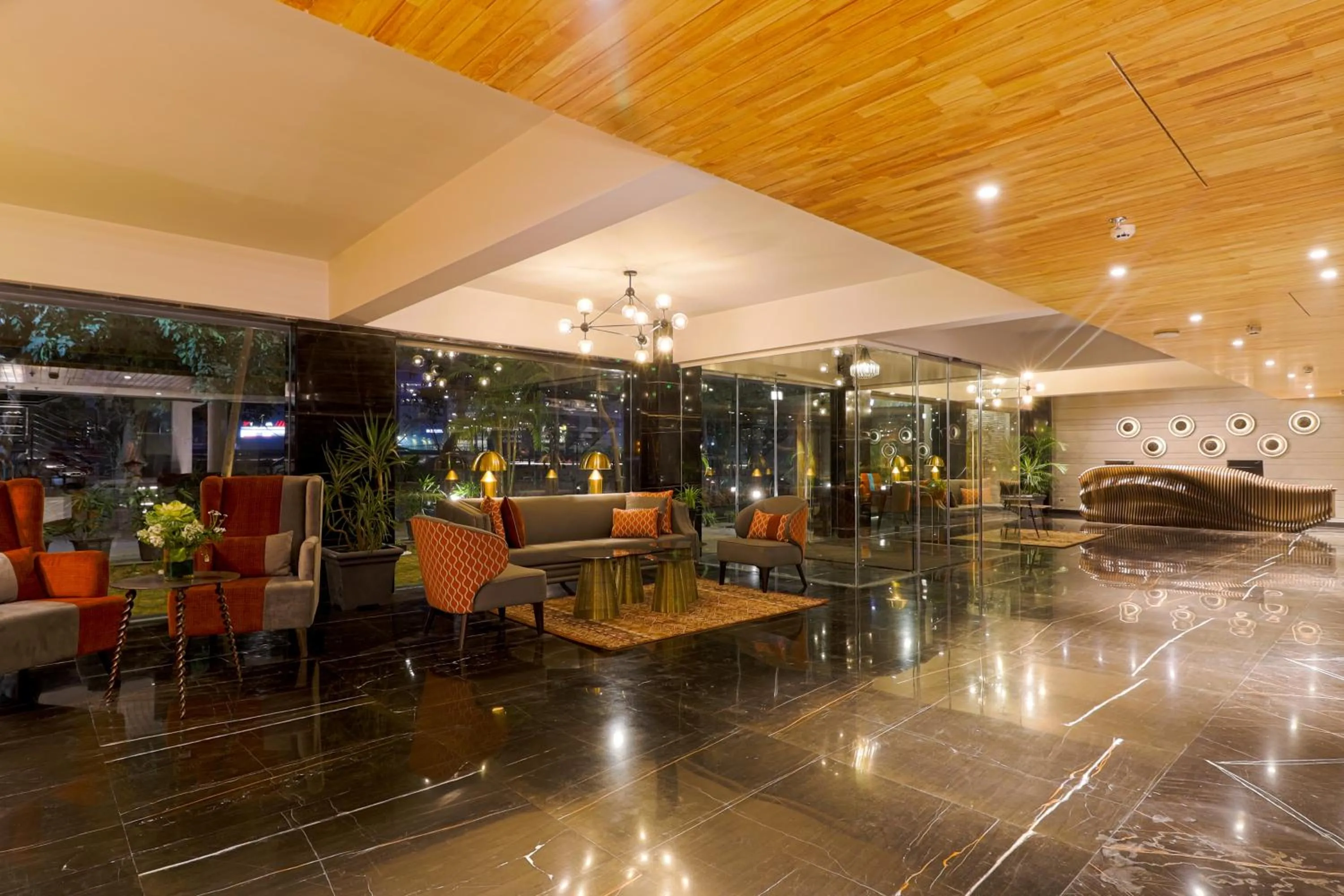 Lobby or reception in AIR by Ahuja Residences