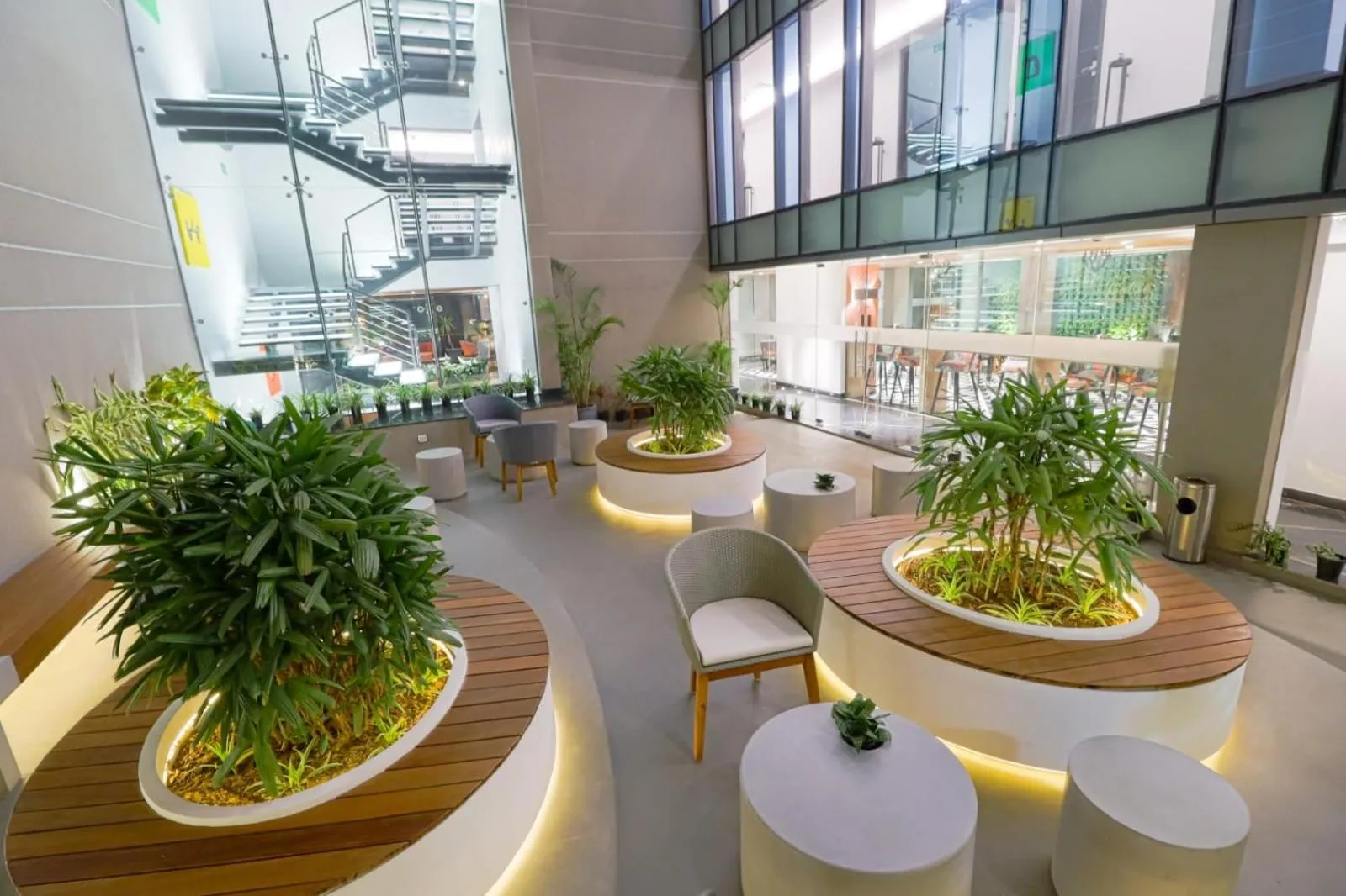 Seating area in AIR by Ahuja Residences