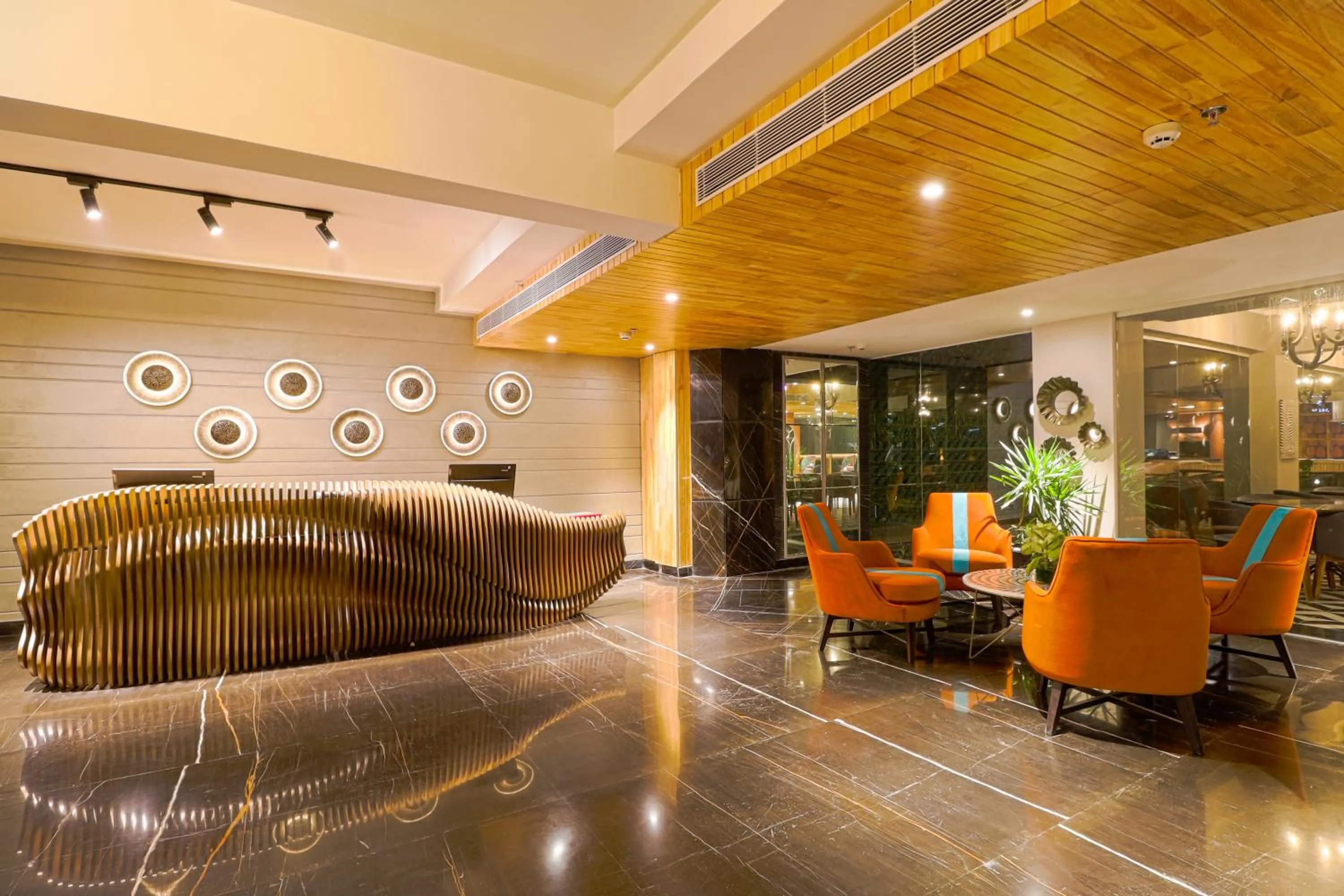 Lobby or reception in AIR by Ahuja Residences