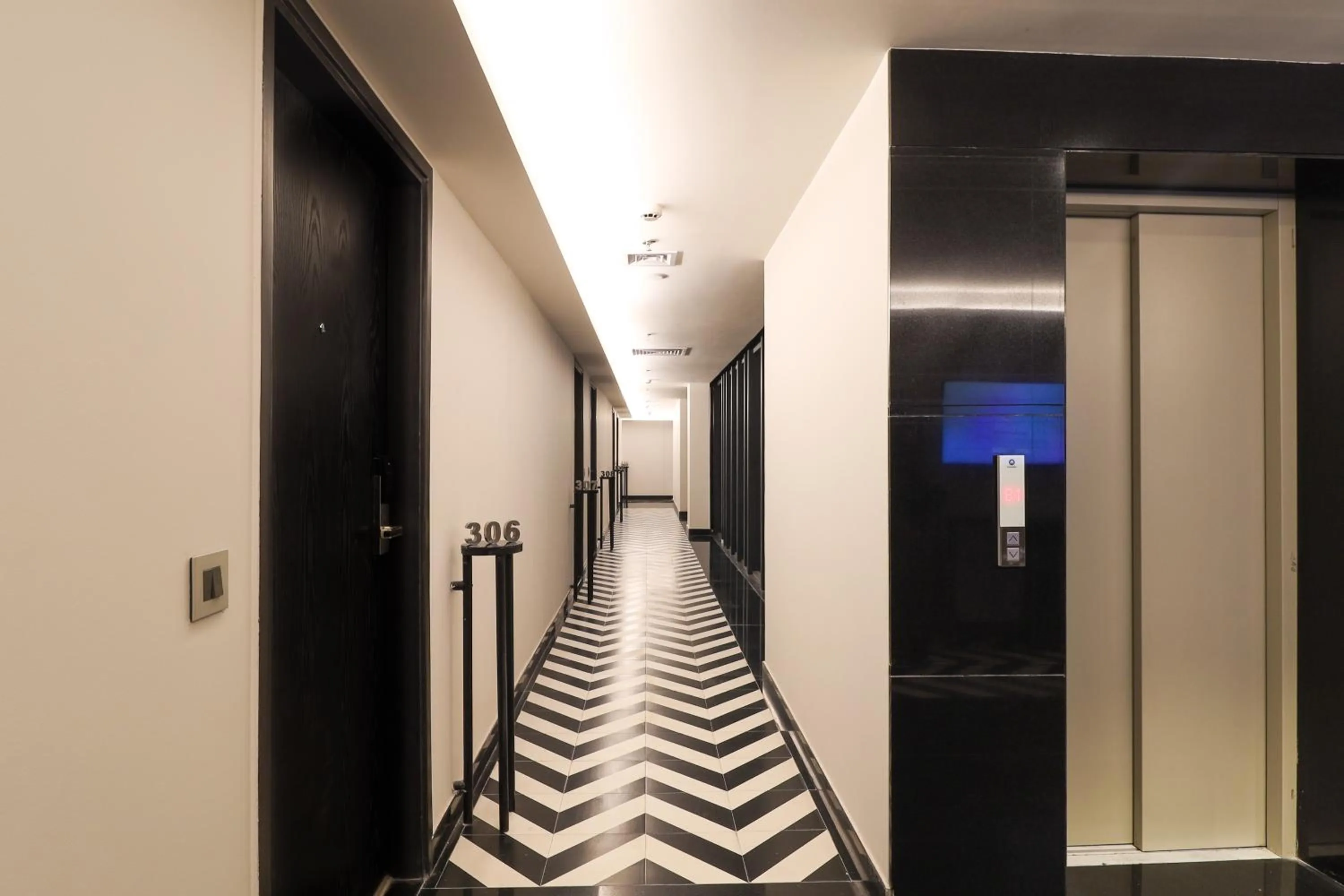 Lobby or reception in AIR by Ahuja Residences